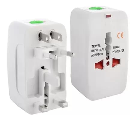Adaptador Tomada Universal Internacional All-in-one 125V 13A 4 Saídas Viagem Bivolt