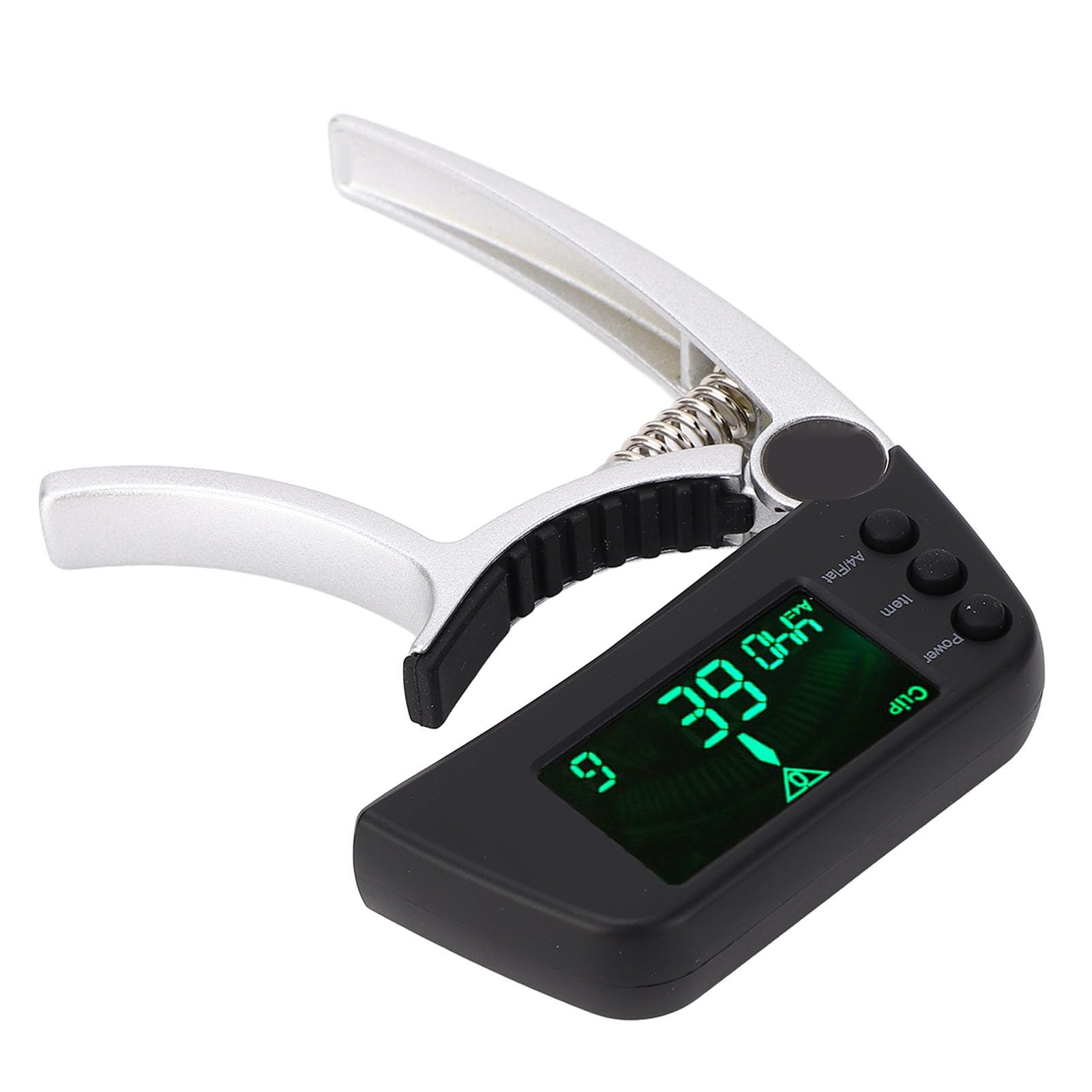 Irfora Afinador de Capo de Guitarra Digital Alto Desempenho Leve para Afinação Instrumentos Cordas Adequado para Guitarras Elétricas Acústicas 11,1 X 6,1 Cm