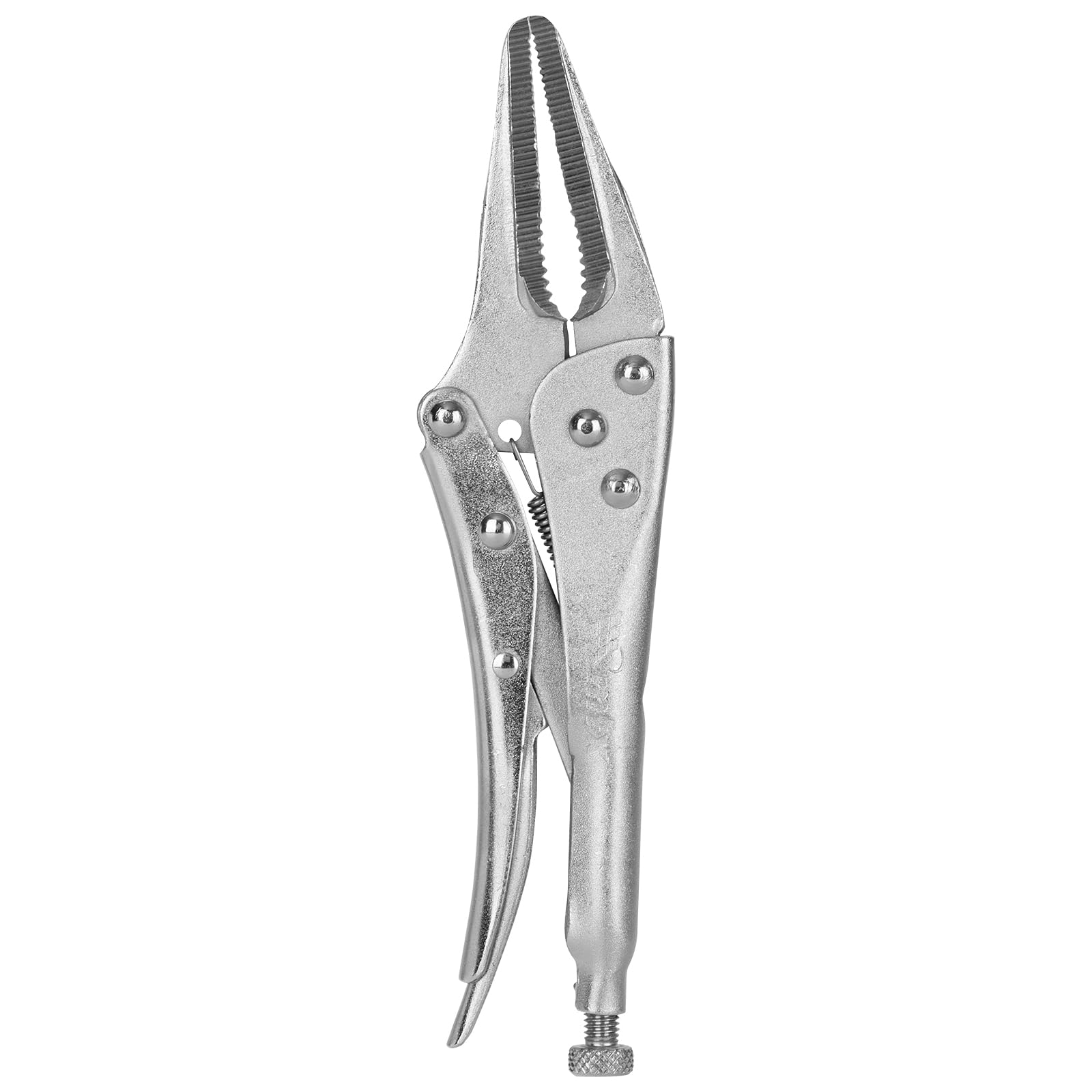 MTX Alicate de Pressão 9" (225 mm) Mordente Longo – Fixador Ajustável, Aço Resistência, Ideal para Soldagem e Montagem Profissional