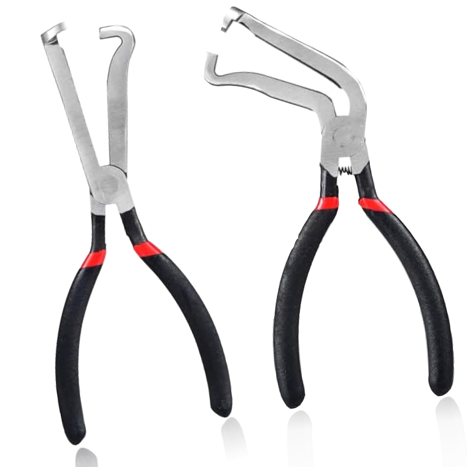 2 peças de alicate de desconexão elétrica 37960, alicate de conector elétrico de 20 cm para plugues estilo aba de pressão, alicate de clipe de linha de combustível antiderrapante