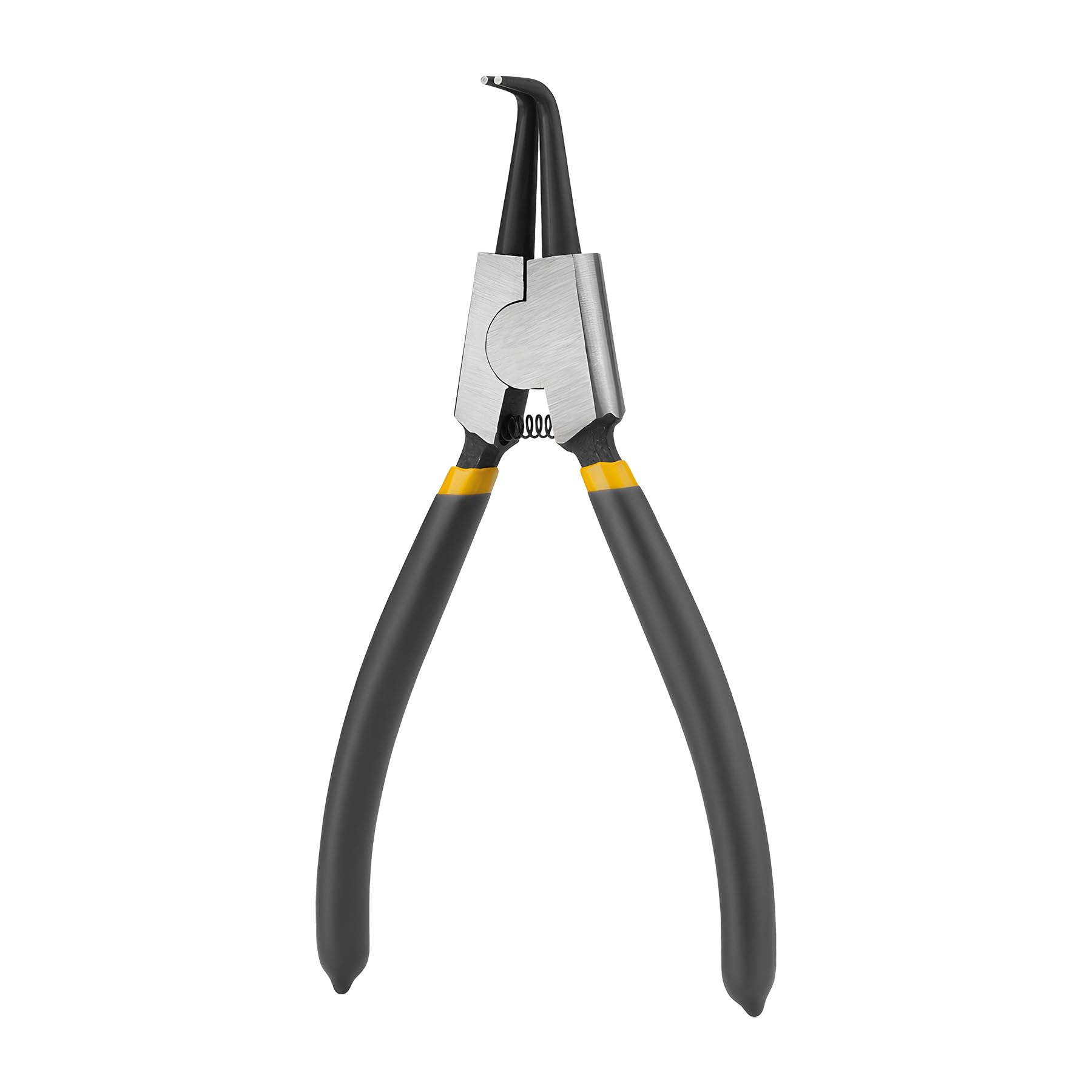 Alicate de anel, alicate de anel de pressão resistente de 17 cm, alça de imersão de PVC com mandíbula reta/dobrada para remoção de anel de retenção alicate de retenção de precisão