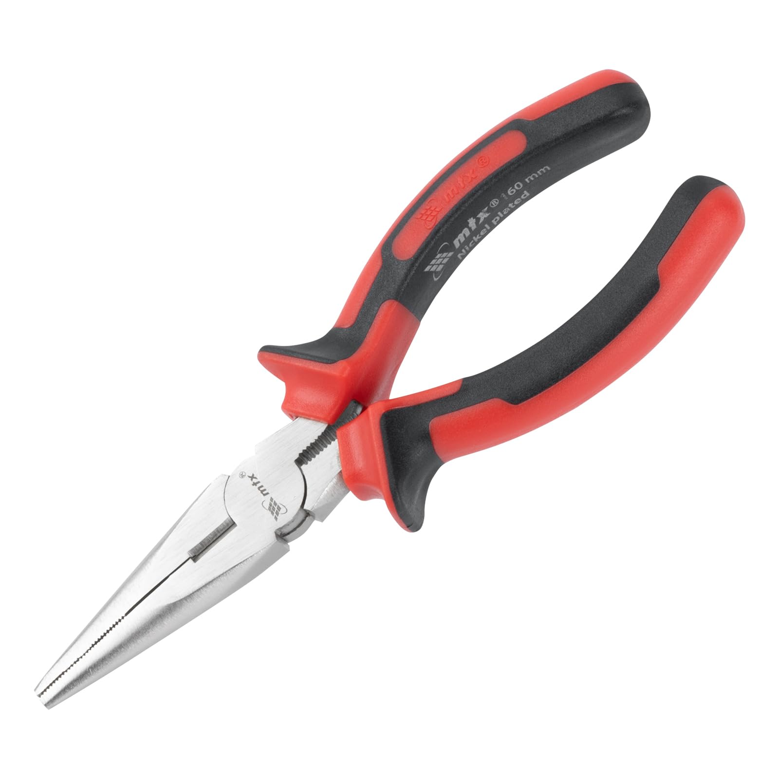 MTX Alicate Bico Meia Cana 6 Pol (160 mm) – Alicate Profissional com Revestimento Niquelado e Cabo Ergonômico