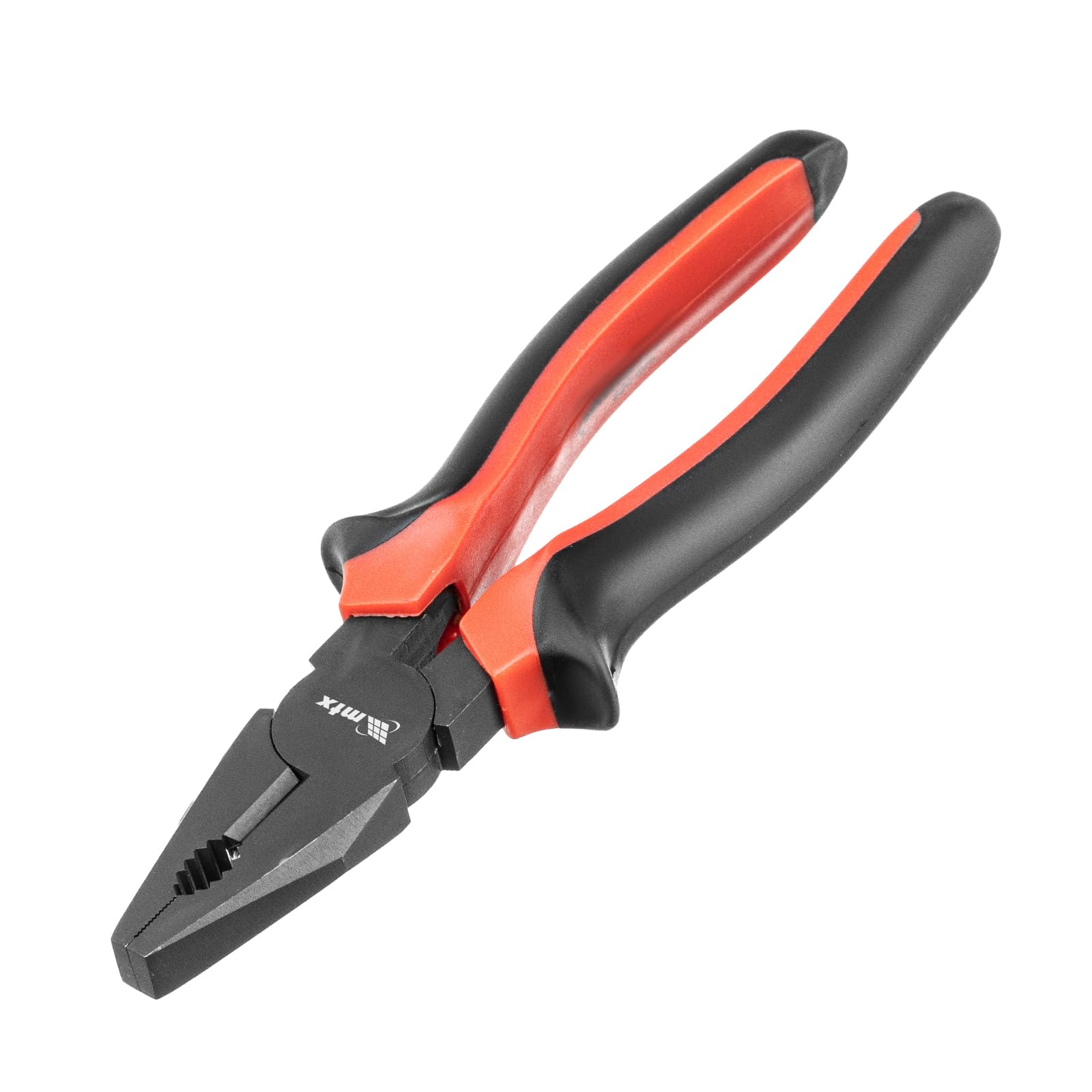 MTX Alicate Universal Nickel 8" (200 mm) Black Nickel, Alicate Multifuncional em Aço Niquelado com Cabo de Dupla Injeção