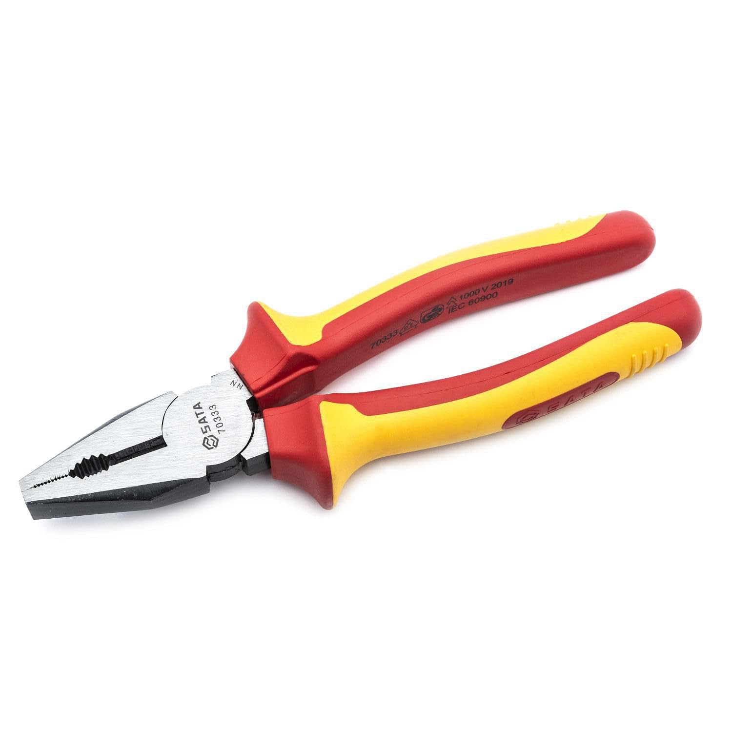 Alicate Universal Isolado Sata Vermelho E Amarelo 8"