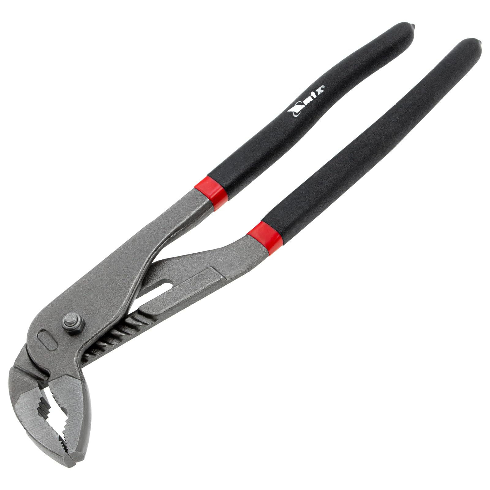 MTX Alicate Bomba d’Água 12″ – 300 Mm De Comprimento, Corpo Em Liga De Aço Carbono, Mandíbulas Curvas Com Corte Afiado, Cabo Emborrachado Preto/Laranja, Ideal Para Hidráulica, Tubulações E Reparos