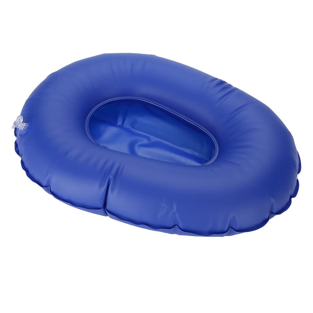 Travesseiro inflável Cushi Donut sentado após o nascimento, 40 x 30 cm x 30 cm, almofada inflável profissional, azul, portátil, almofada dobrável para cadeira