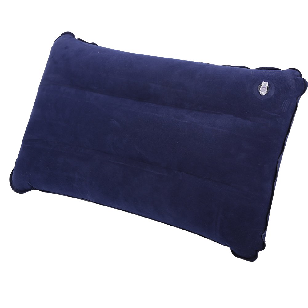 Generic Travesseiro Inflável para Camping, Macio, Portátil, Sopro de Ar, Almofada de Viagem para Caminhadas Ao Ar Livre, 16,9 X 10 pol. (#2)