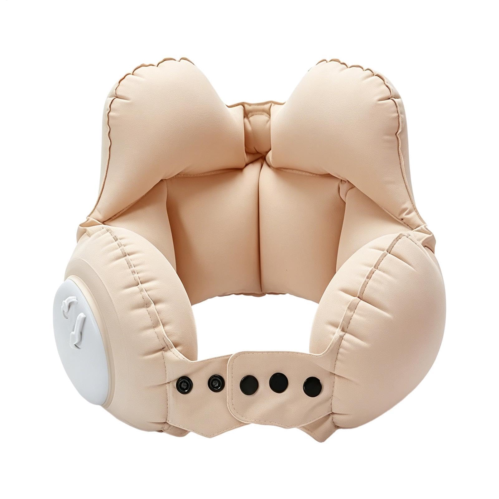 Almofada de Pescoço Inflável de Viagem Suporte Ergonómico Portátil Dobrável | Almofada de Pescoço Inflável para Aviões Para Viajar, Avião, Descanso, Acampar, Mochila, Condução, Viagem de ,