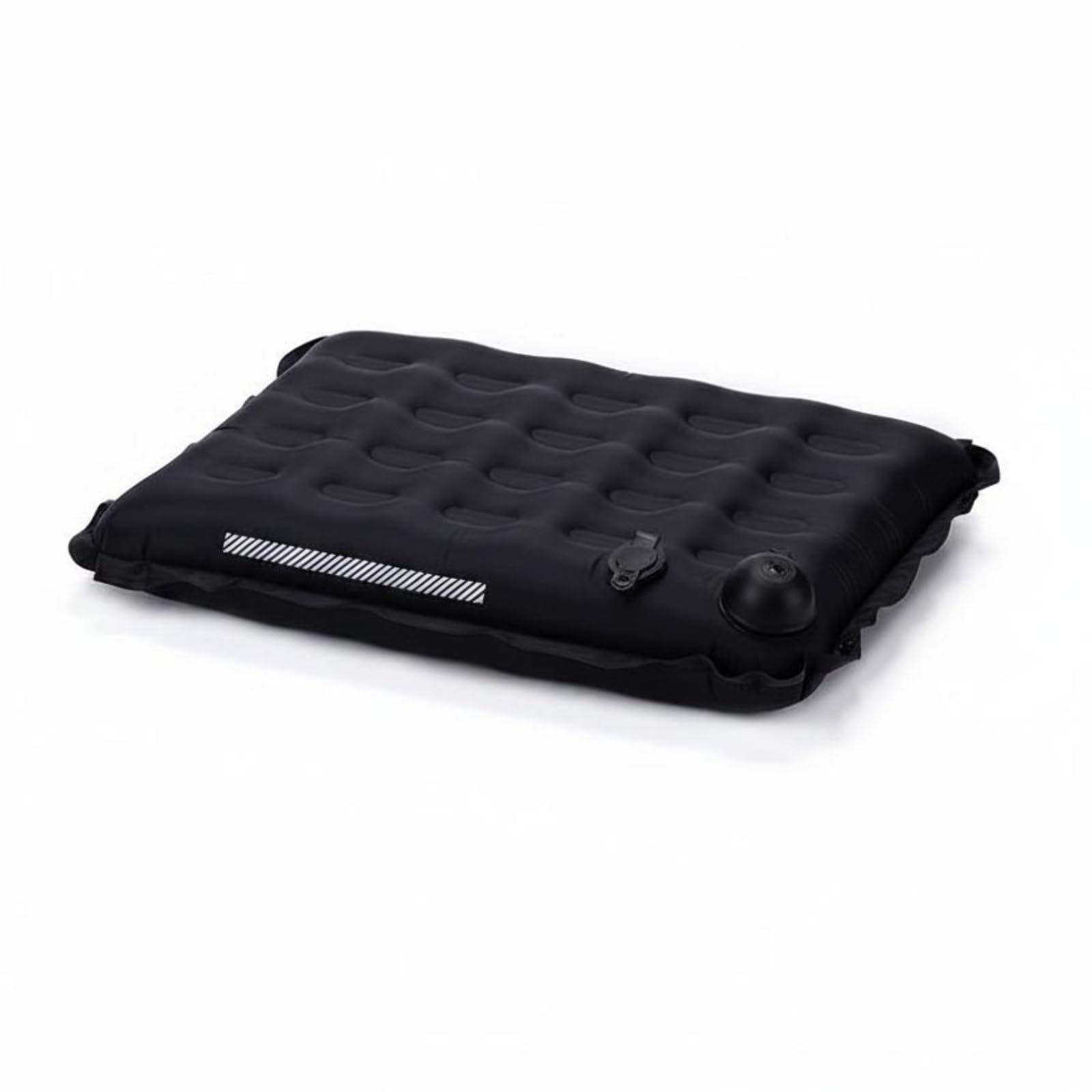 menolana Almofada inflável portátil para assento, almofada de viagem, travesseiro para camping, enchimento de ar, nylon TPU, suporte ideal para camping, Preto, 7 34 42CM