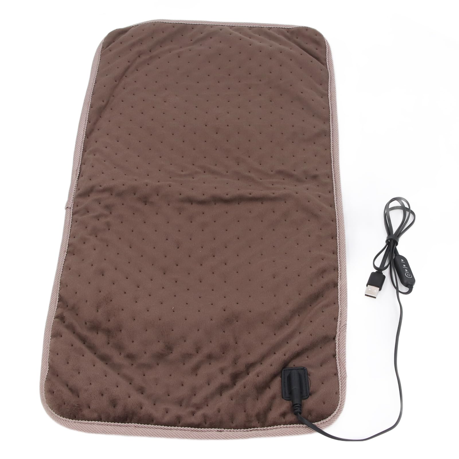 Diydeg Almofada Térmica USB, Almofada Térmica Elétrica de Viagem para Homens e Mulheres, Manta Aquecida com 3 Configurações de Calor para Pescoço, Ombros e Costas