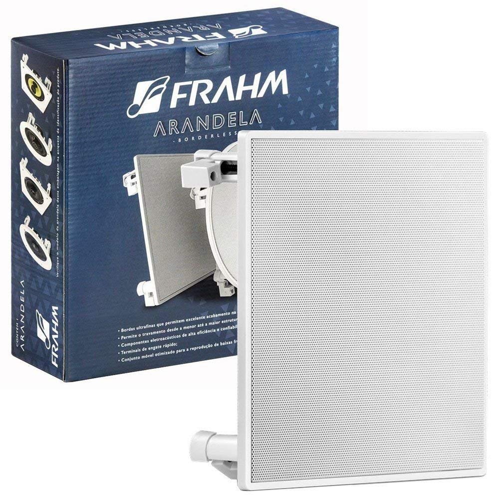 Caixa de Som Arandela Quadrada Frahm Coaxial 40W RMS 8 Ohms CX 6 Polegadas Tweeter Piezo Elétrico 196x196mm - 31557