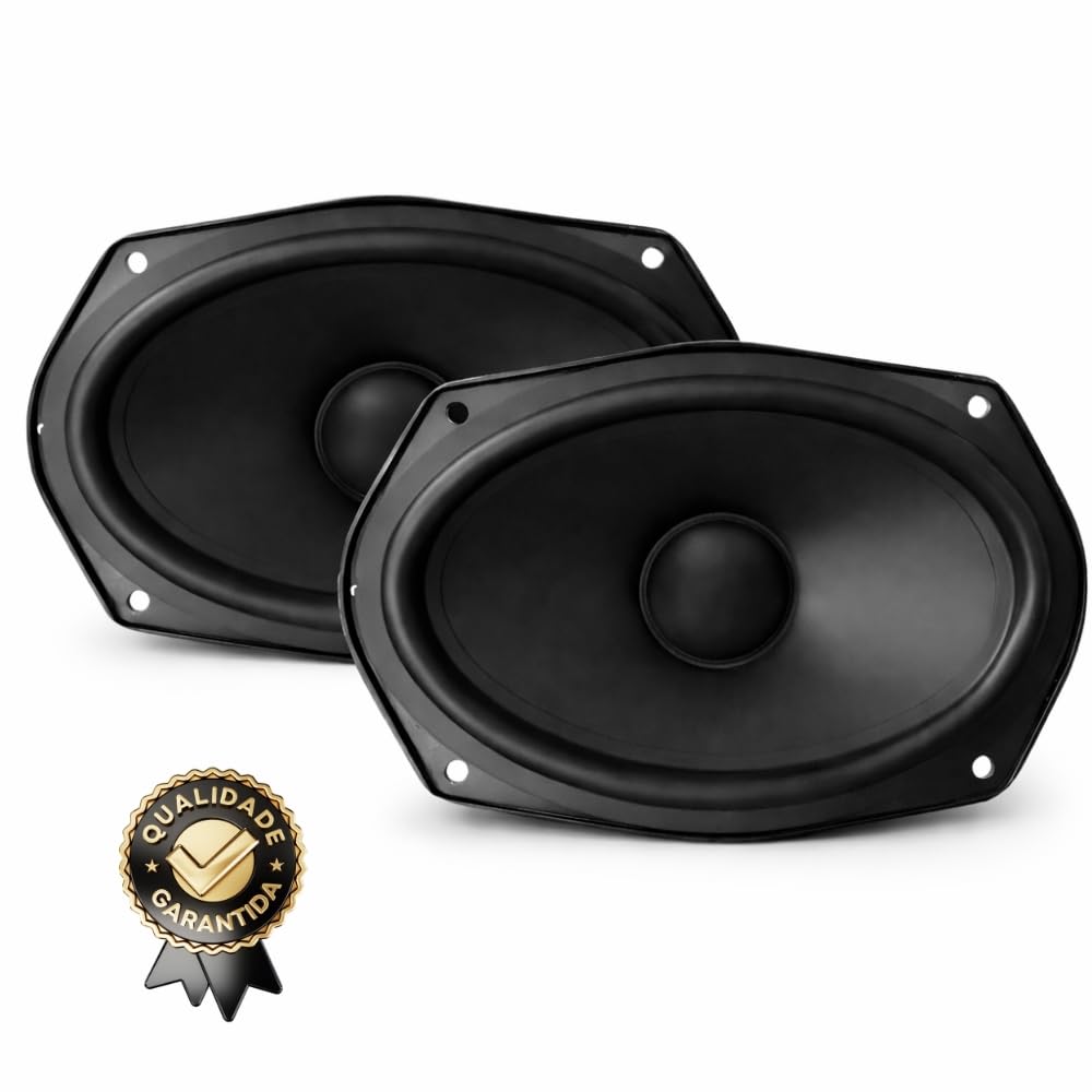 Par Alto-Falante 6x9 Orion Full Range Preto 140W RMS 4 Ohms | Som Automotivo Potente, Graves Fortes e Instalação Fácil