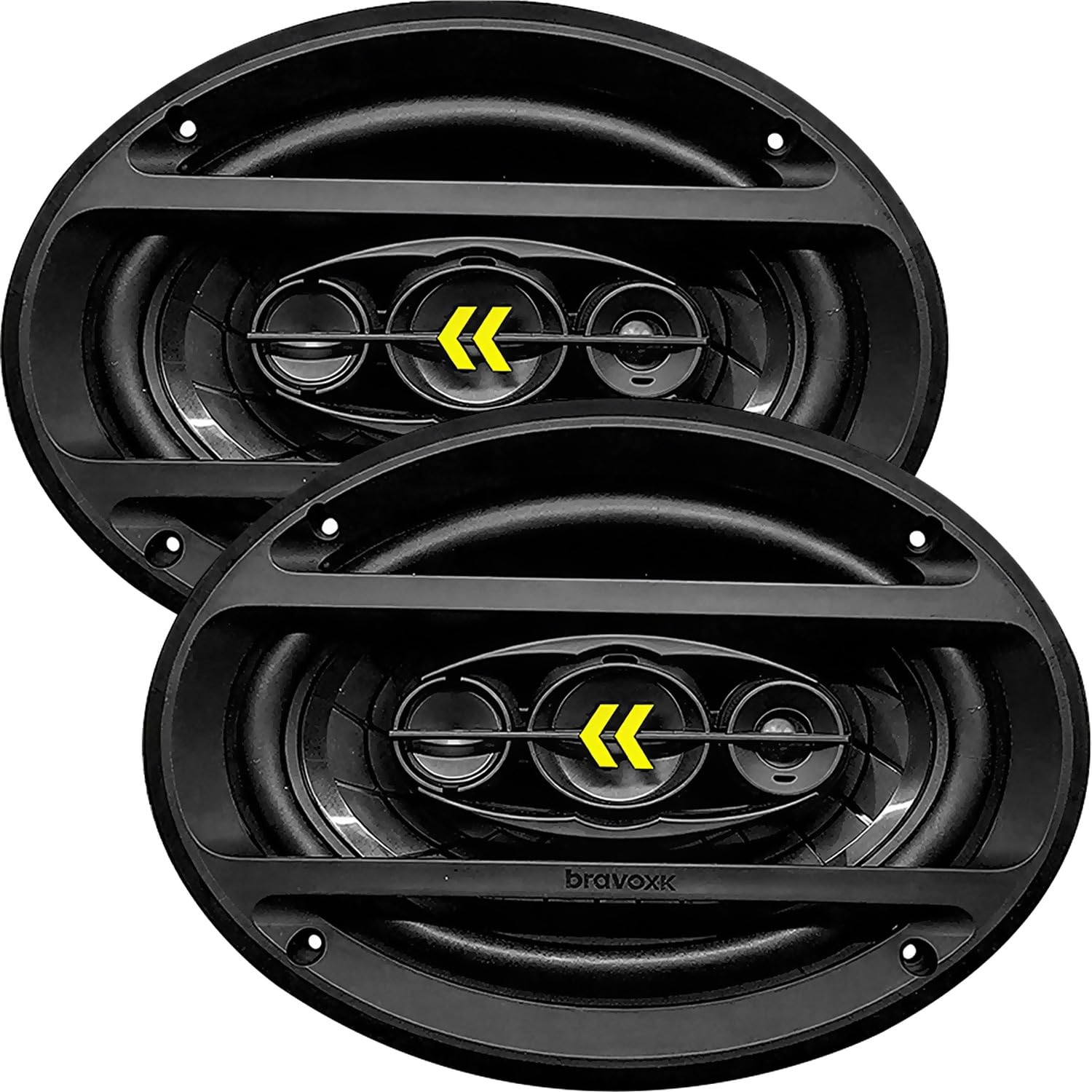 Alto-Falante Bravox Revo 69 Quadriaxial 6x9 Polegadas 200W RMS Par 4 Ohms 90dB Som Automotivo para Tampão e Portas