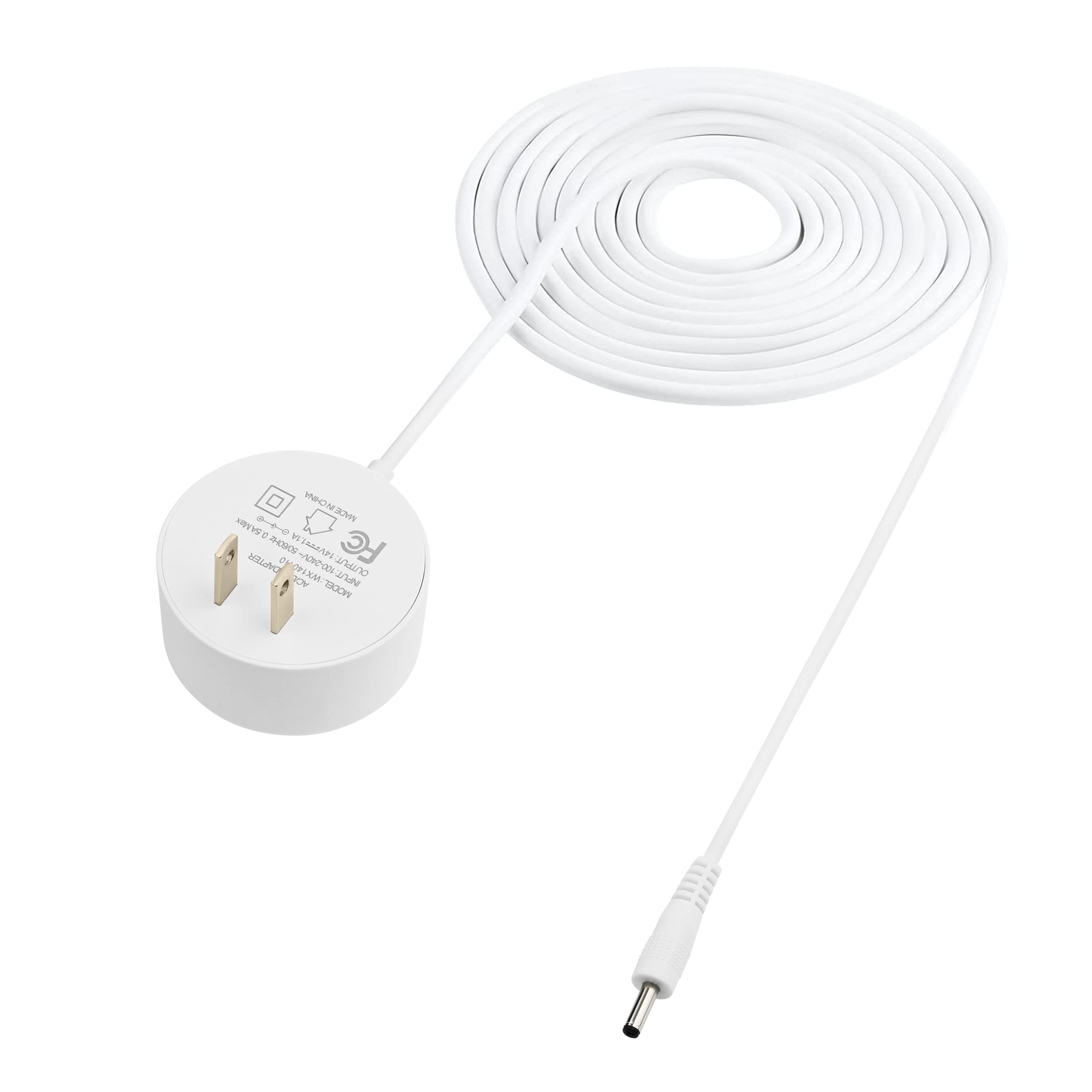Adaptador de alimentação de 45 pés compatível com Google Nest Mini, Nest Hub, Nest WiFi Router e Nest WiFi Point Power Cable (extralongo)