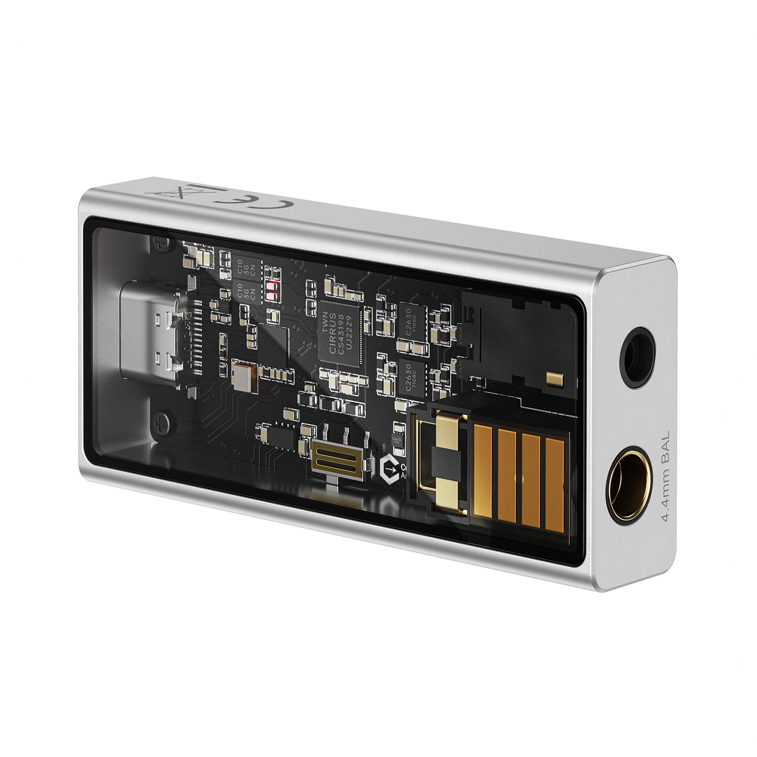 Questyle Amplificador de fone de ouvido M15C portátil USB DAC Amps 32 bits/384 kHz DSD256 decodificador com saídas duplas de 4,4 mm e 3,5 mm, alta resolução, sem perdas para smartphones/PC/laptops