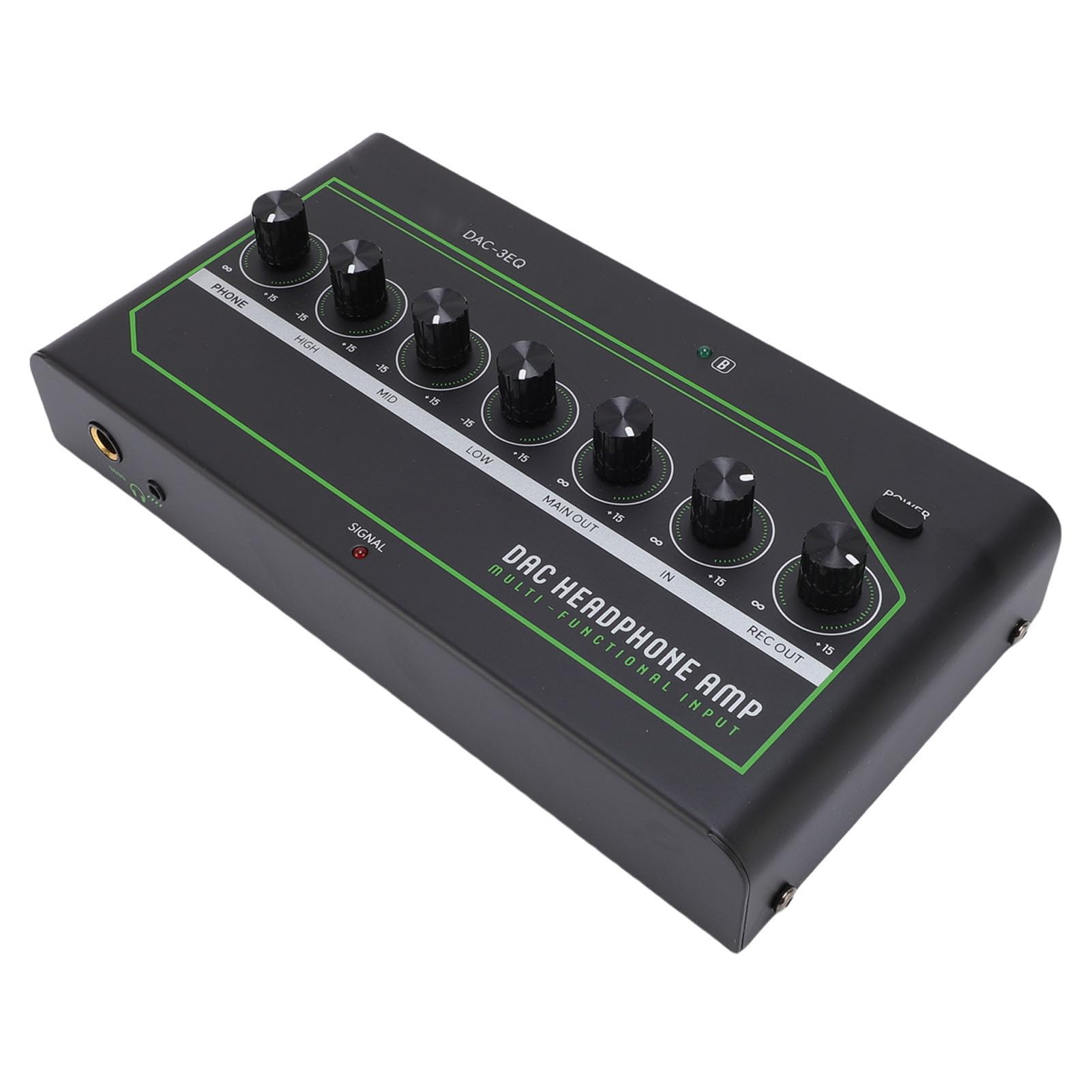 RiToEasysports Amplificador de Fone de Ouvido, Amplificador de Fone de Ouvido DAC de Liga de Alumínio ABS Com Bluetooth, Estéreo Portátil Compacto de Baixo Ruído para Usuários de Computador de