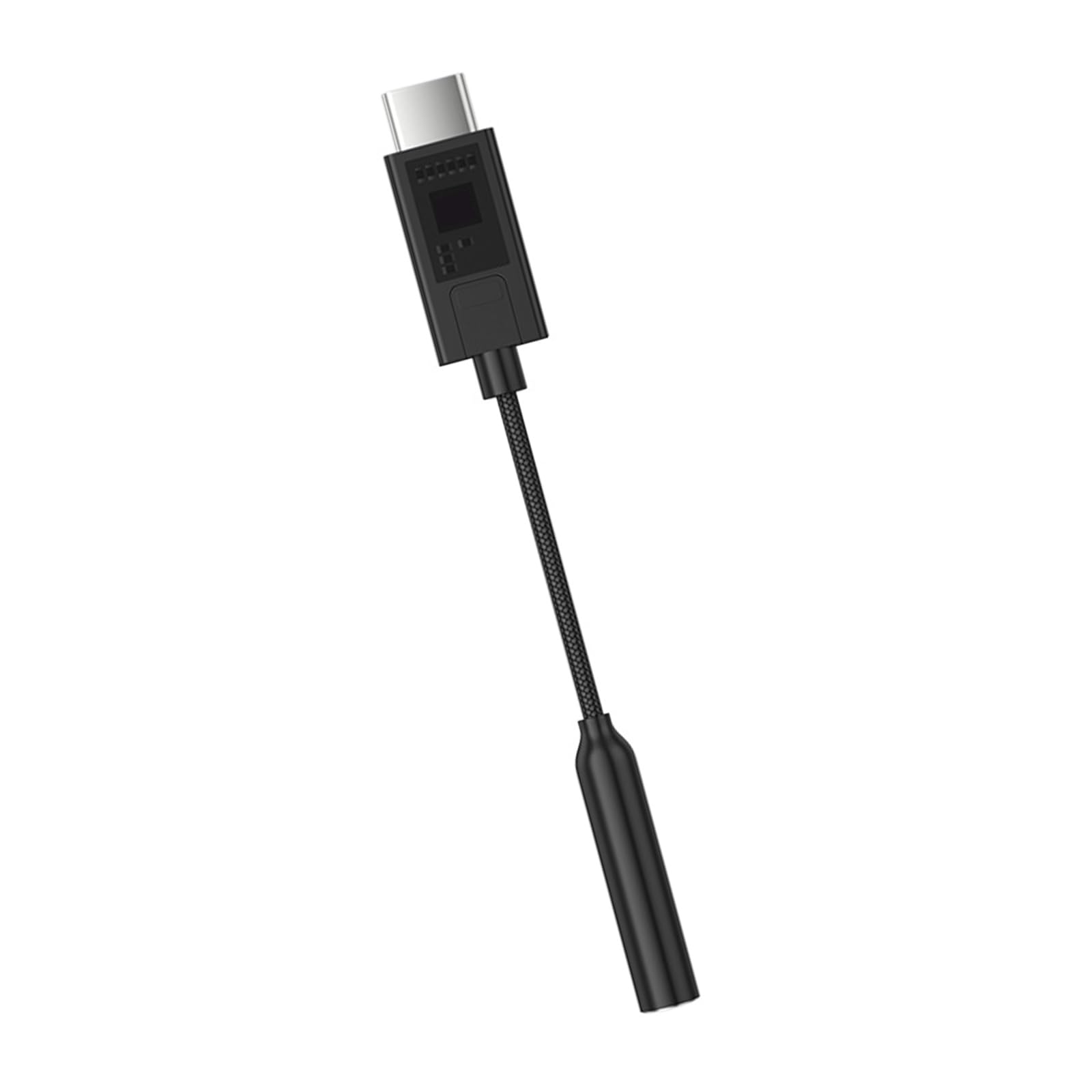 AM02 Amplificador de decodificação portátil USB C para adaptador de som de 3,5 mm com controle de som profissional, amplificador de fone de ouvido de alumínio USB para smartphones