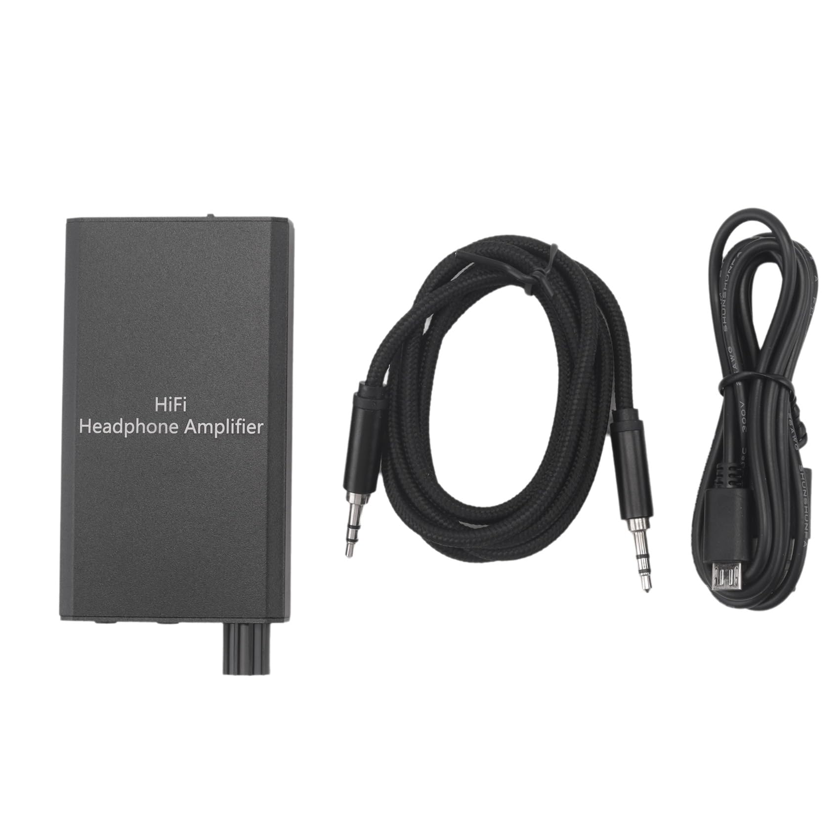 Amplificador de fone de ouvido HiFi 300Ω 3,5 mm AUX entrada e saída recarregável amplificador portátil para telefone celular MP4 fone de ouvido