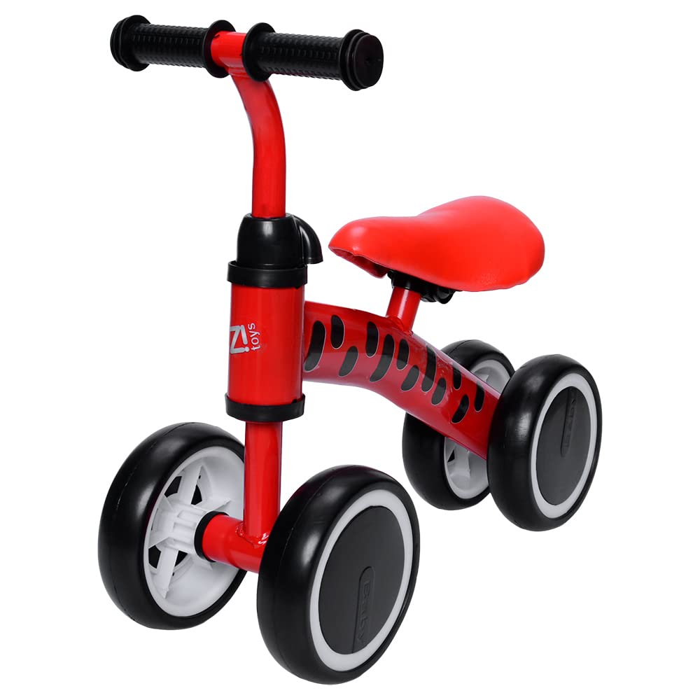 Zippy Toys Andador Infantil Carrinho de Equilibro Bebê. Feito Inteiramente em Plástico e Aço Carbono. Para Criança Que Começou a Andar. Suporta Até 25Kg (Vermelho)