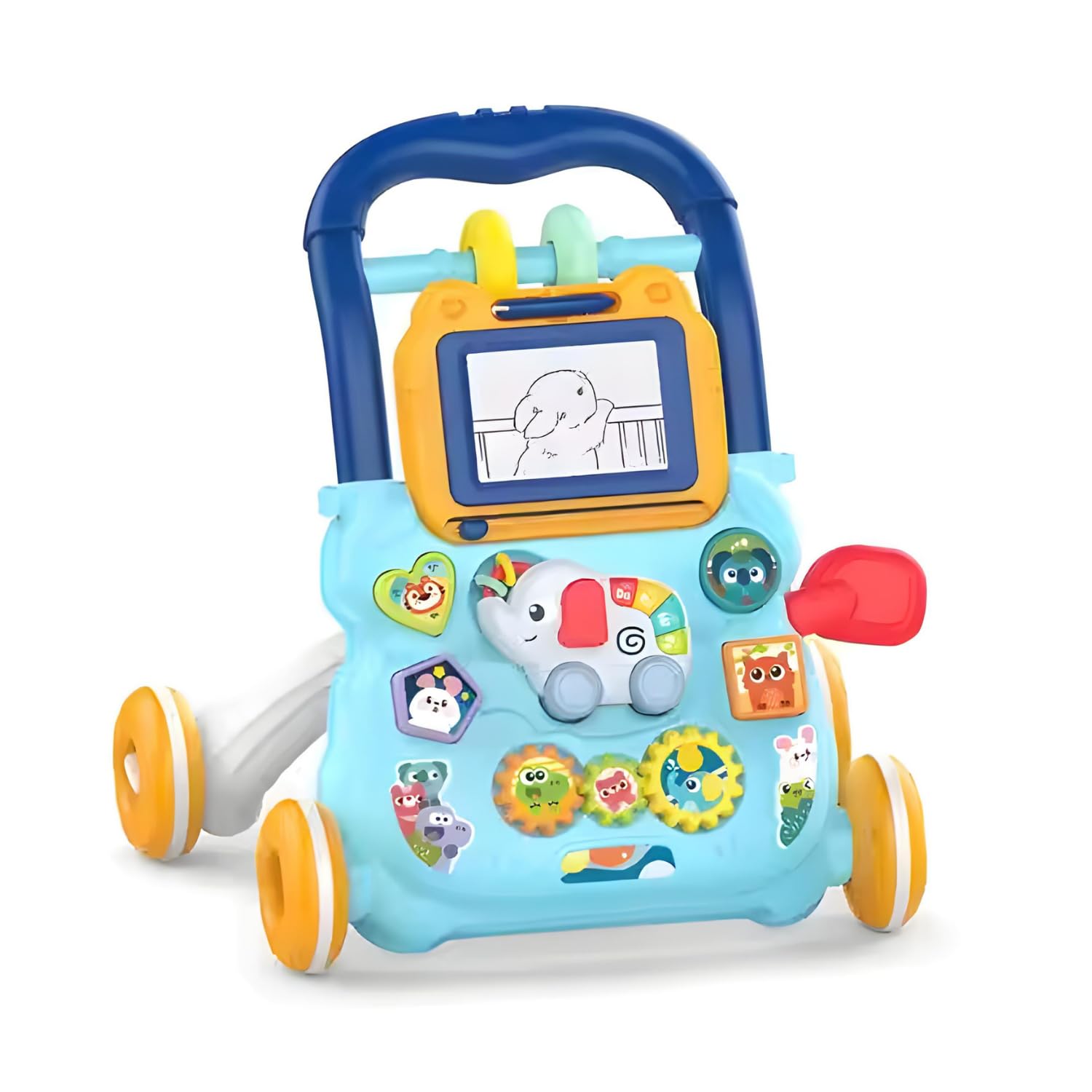 Andador Bebe Infantil Educativo Musical Kidino Andador Para Criança Lousa Inteligente (Azul)