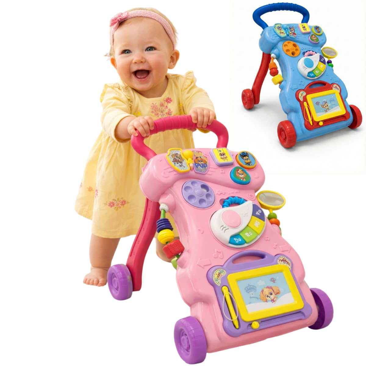 Andador Empurrar Musical Infantil Brinquedos Didáticos Bebê