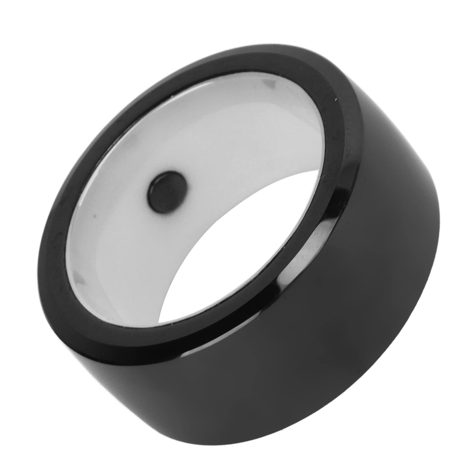 NFC Smart Ring Ceramic Multifuncional Anel Vestível 128 GB para Usuários de Telefones Celulares (M)