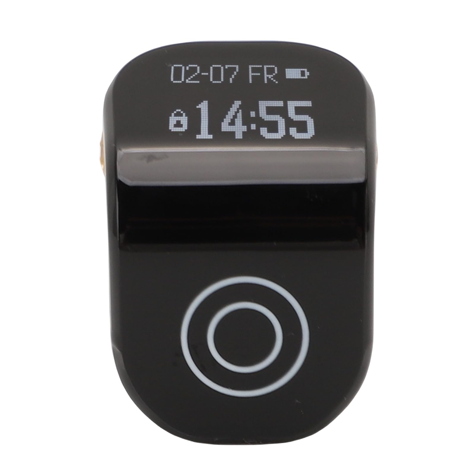 ASHATA Contador de Anel Inteligente, Display LCD Transparente, Anel de Toque Inteligente, Clicker de Dedo Portátil Recarregável para Oração, Meditação, Exercício de Trabalho, Vida Diária (Verde)