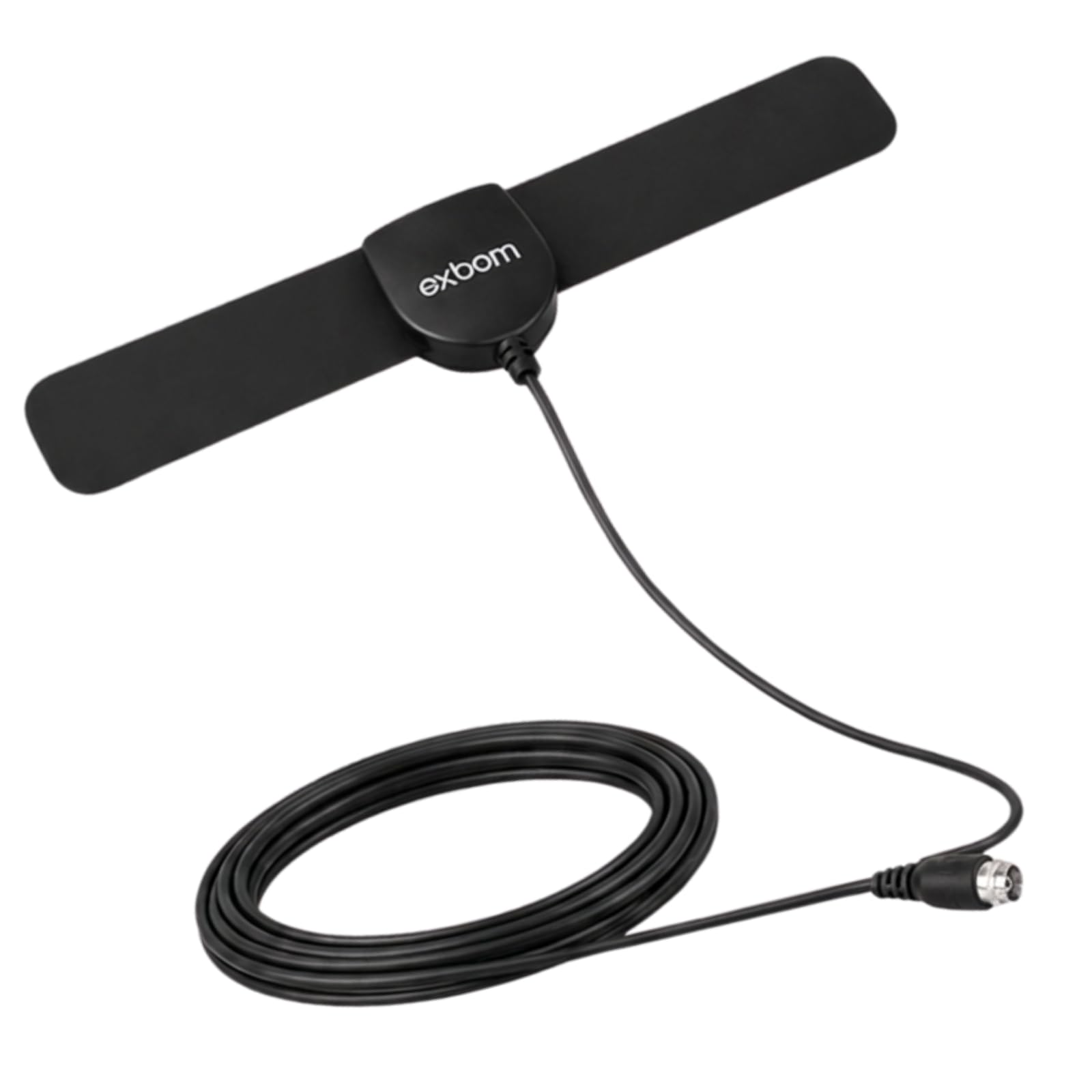 Antena HDTV Digital Interna Slim Amplificada 1080p (3 Metros)