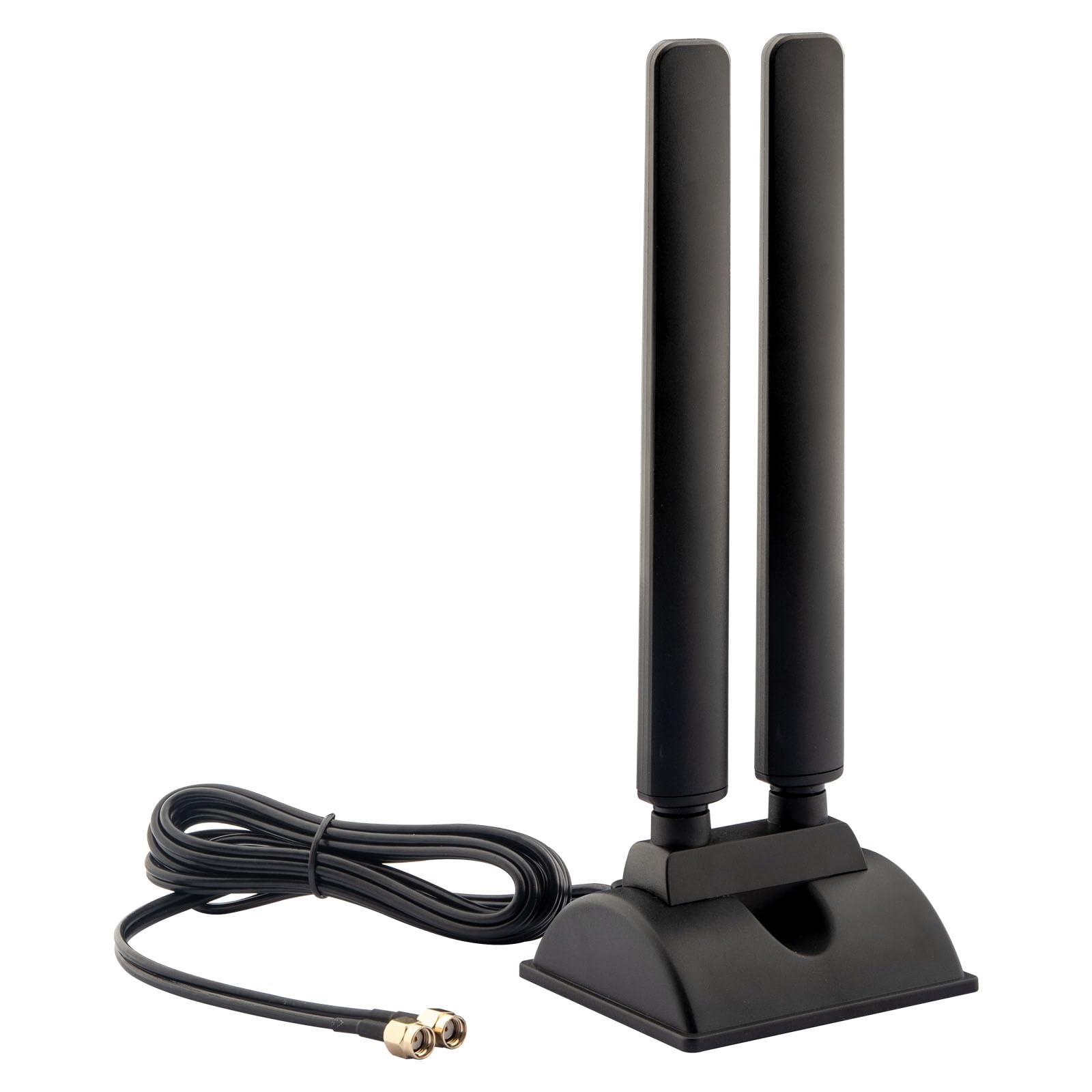 Antena WiFi 6E Tri-Band 2,4GHz 5GHz 6GHz RP-SMA Base Magnética para PC Desktop Placa-Mãe Computador PCI-E 6E Cartão Bluetooth USB Adaptador WiFi Roteador Sem Fio
