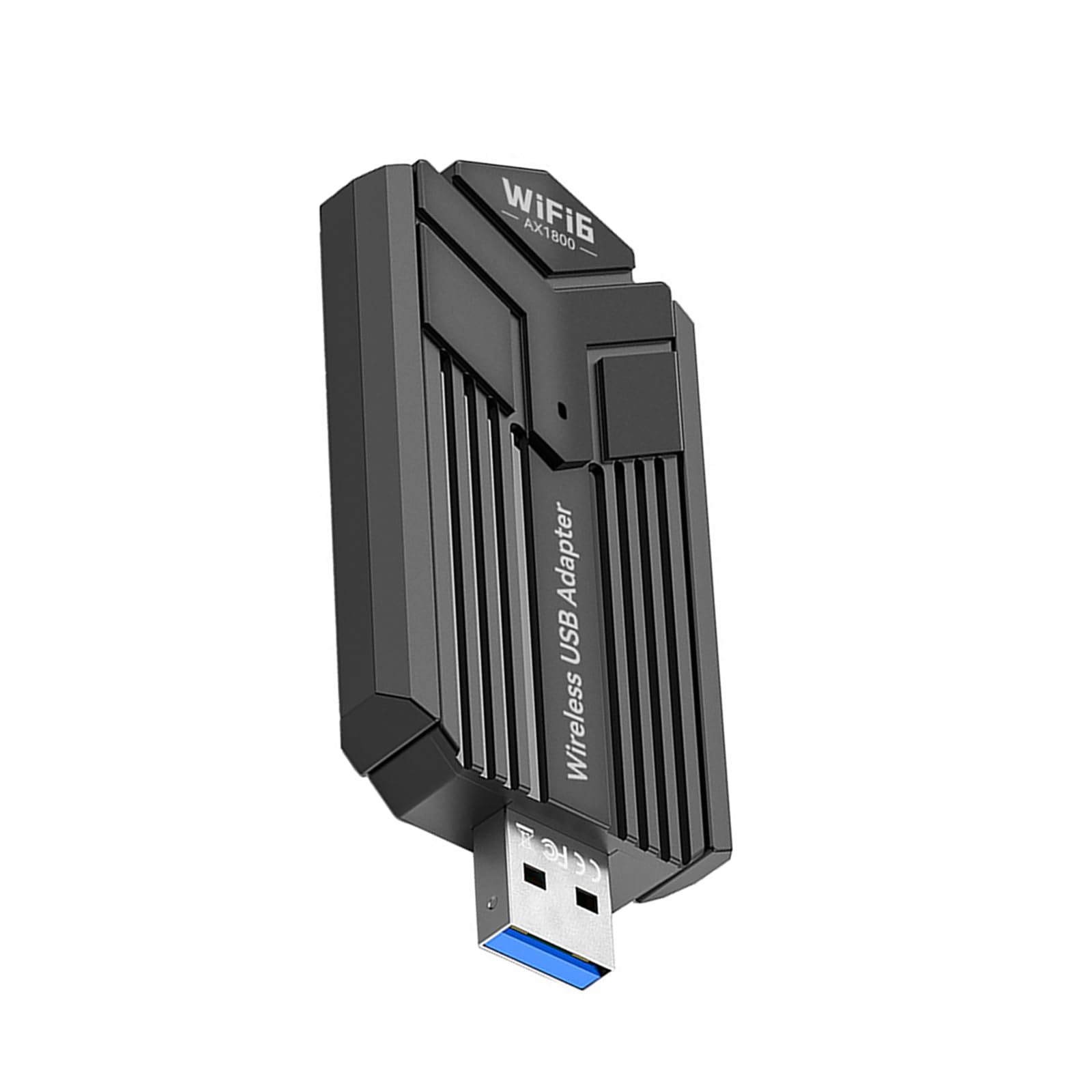 Adaptador WiFi USB sem fio para PC, laptop, antenas duplas 5Dbi de 1800 Mbps 5G/2,4 G, adaptador WiFi para computador, PC, CA