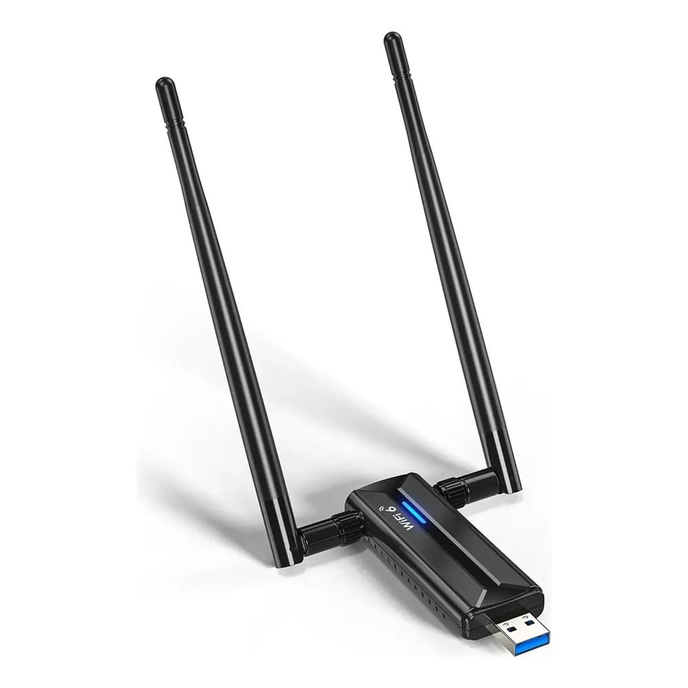 Adaptador WiFi Banda Tripla 5G 6G Sem Fio Receptor USB 3000Mbps Para PC Notebook Internet Alta Velocidade