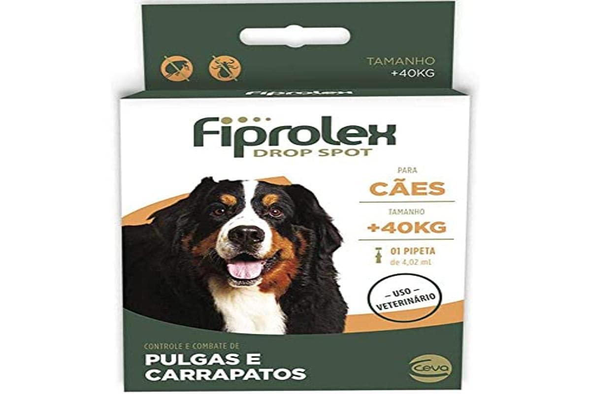 Ceva - Fiprolex Drop Spot Antipulgas para Cães + 40kg - 4,02ml