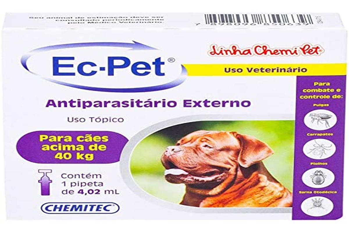 Ec-Pet 4,02 mL (10 Pipetas com 4,02 mL) acima 40kg