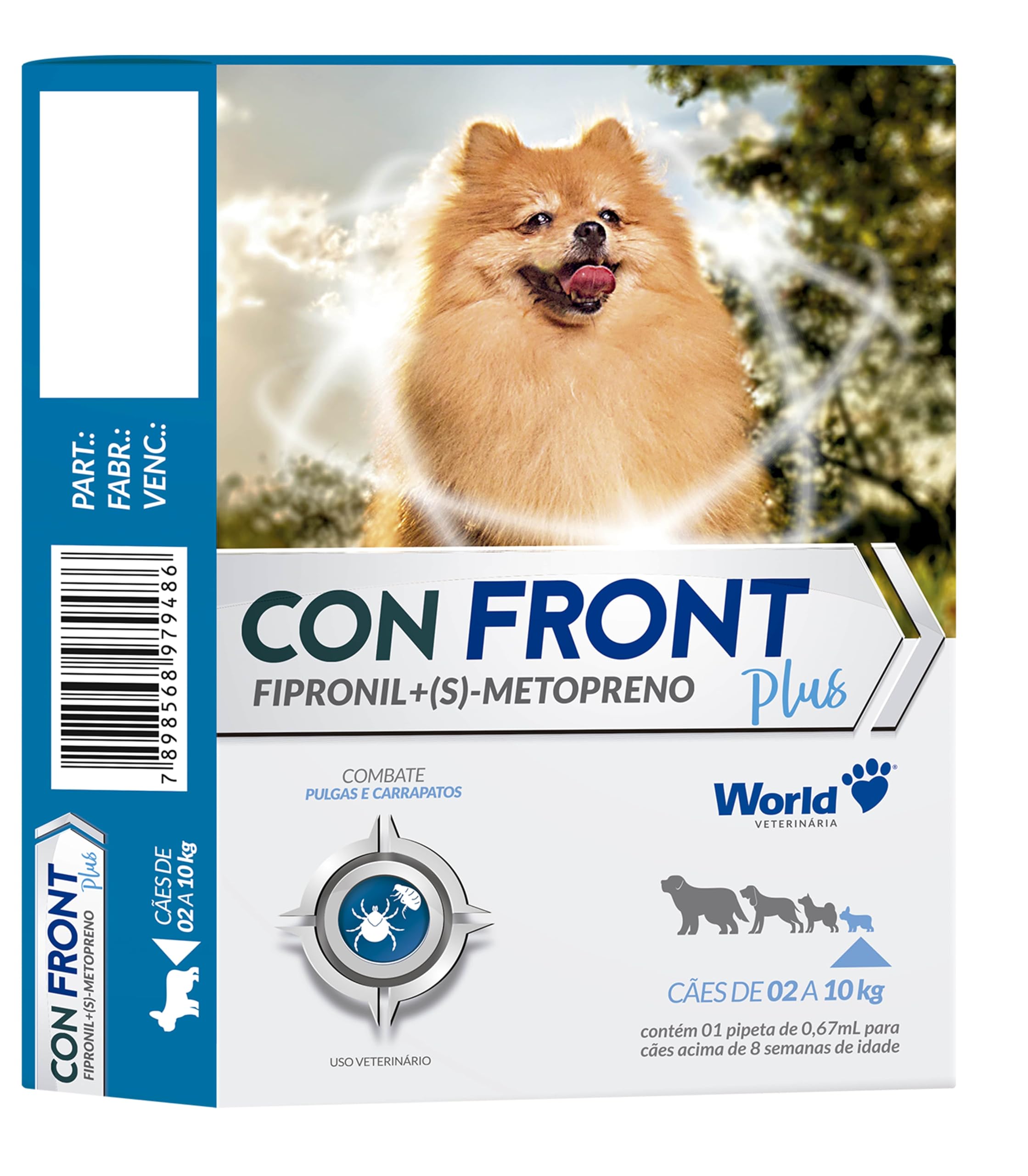 Confront Plus 0,67mL - Spot On de 02 a 10kg - P