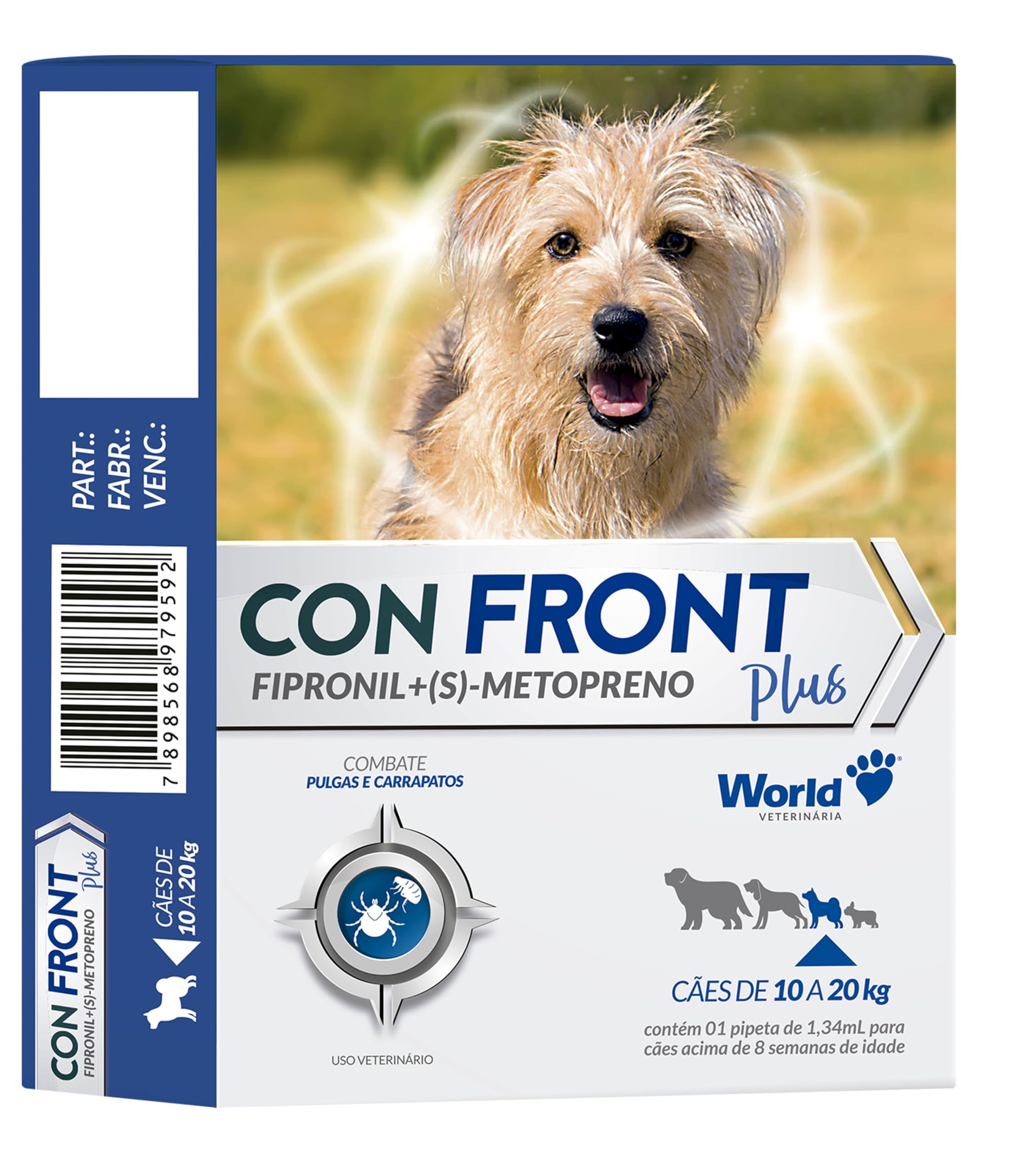 Confront Plus 1,34mL - Spot On de 10 a 20kg - M