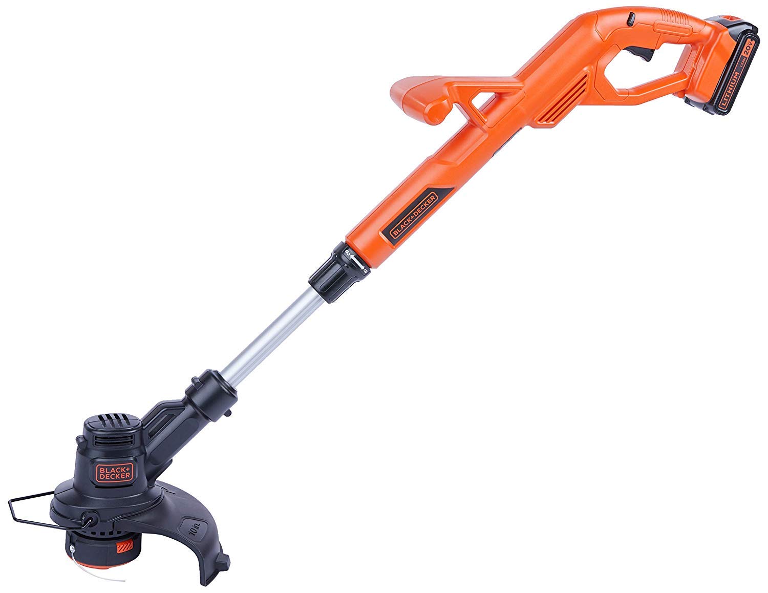 BLACK+DECKER Aparador de Grama, com Cabeça Giratória, Sem Fio, Ideal para Jardim, Modelo LST201, Bivolt