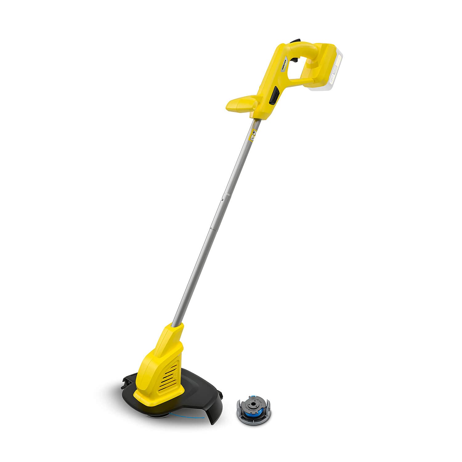 Kärcher Aparador de grama alimentado por bateria 18V LTR 18-25, velocidade de corte: 9500 rpm, diâmetro de corte: 25 cm, diâmetro da rosca: 1,6 mm, pode ser usado com a bateria Kärcher 18V, bateria
