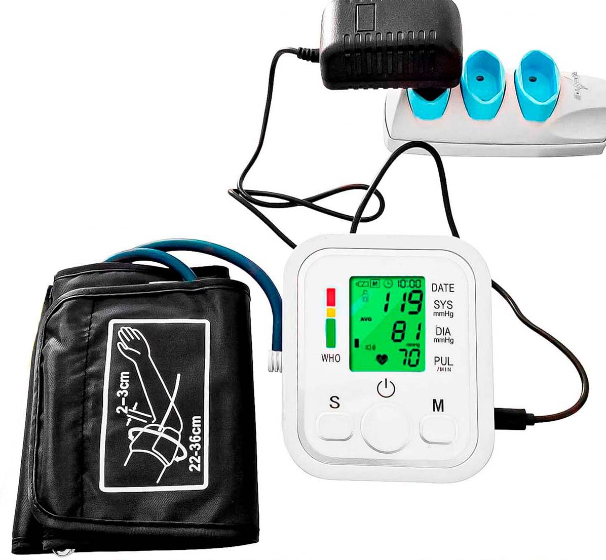 Aparelho de Pressão Digital Braço - Arterial - Arritmia -Bivolt