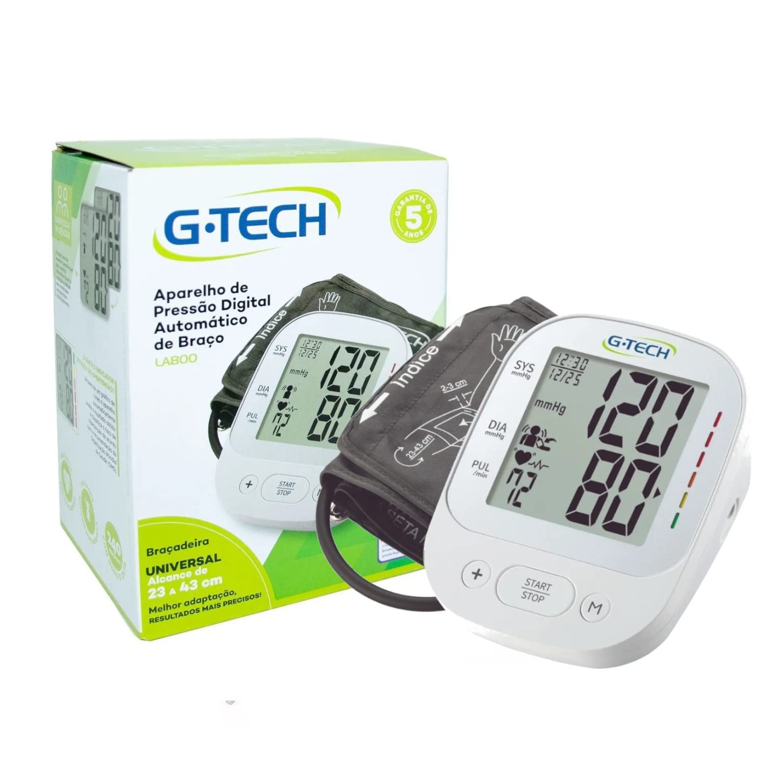 Aparelho Medidor De Pressão De Braço Digital Eletrico G-tech
