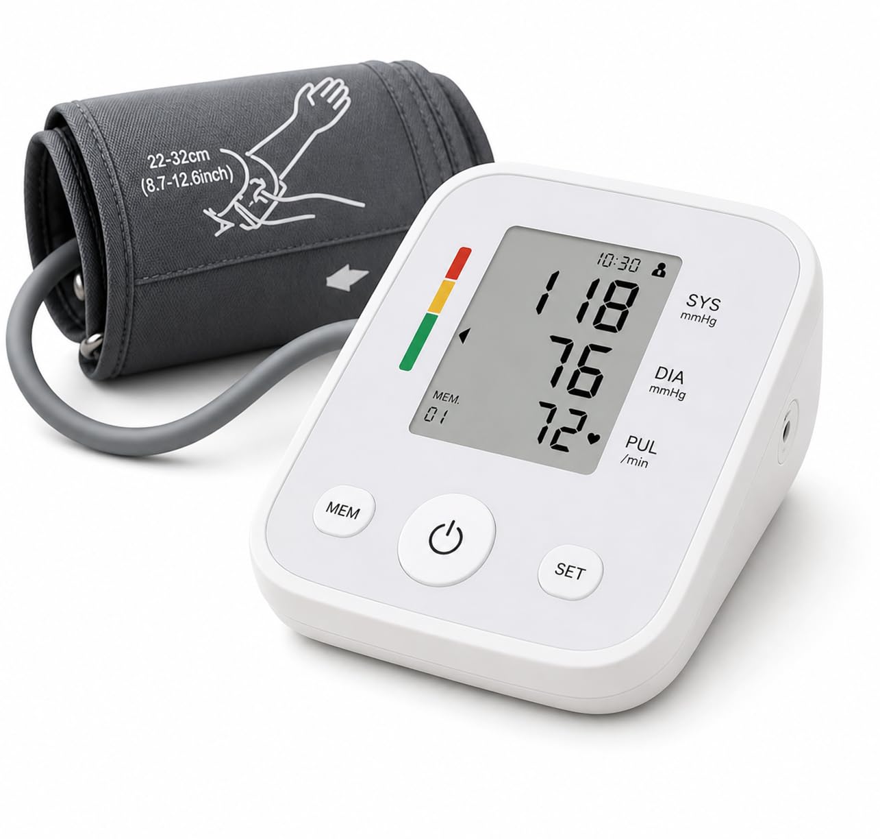G-Tech Aparelho de Pressão Digital de Braço com Detector Arritmia e Memória