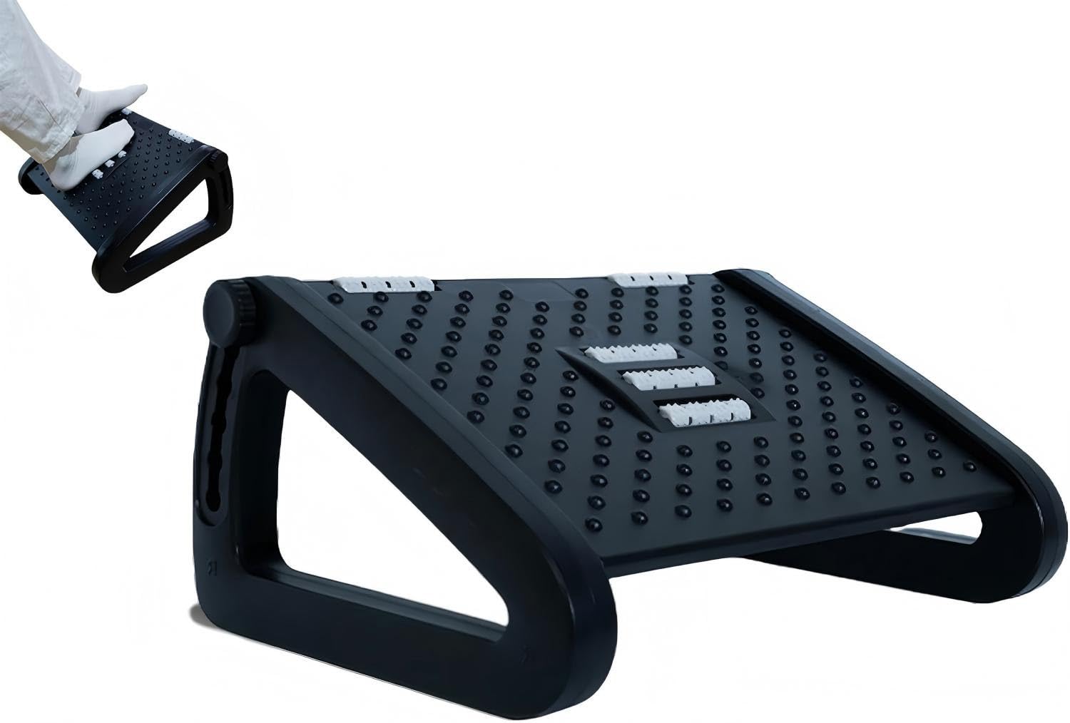 Preto, Altura Ajustável, Massagem, Apoio para Pés Ergonomico, Apoio de Pé, Apoio Para Pés, Descanso de Pé, Descanso de Pes Escritorio, Apoio Pés, Suporte para Pes Ergonomico