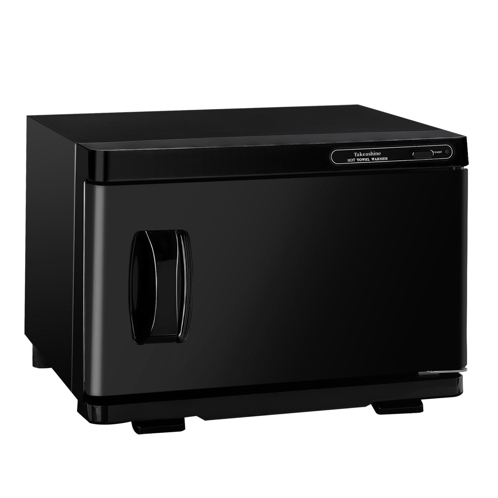 Aquecedor de Toalha Quente Profissional 8L, Preto, Alumínio, para Tratamentos Faciais, Spa, Salão, Massagem