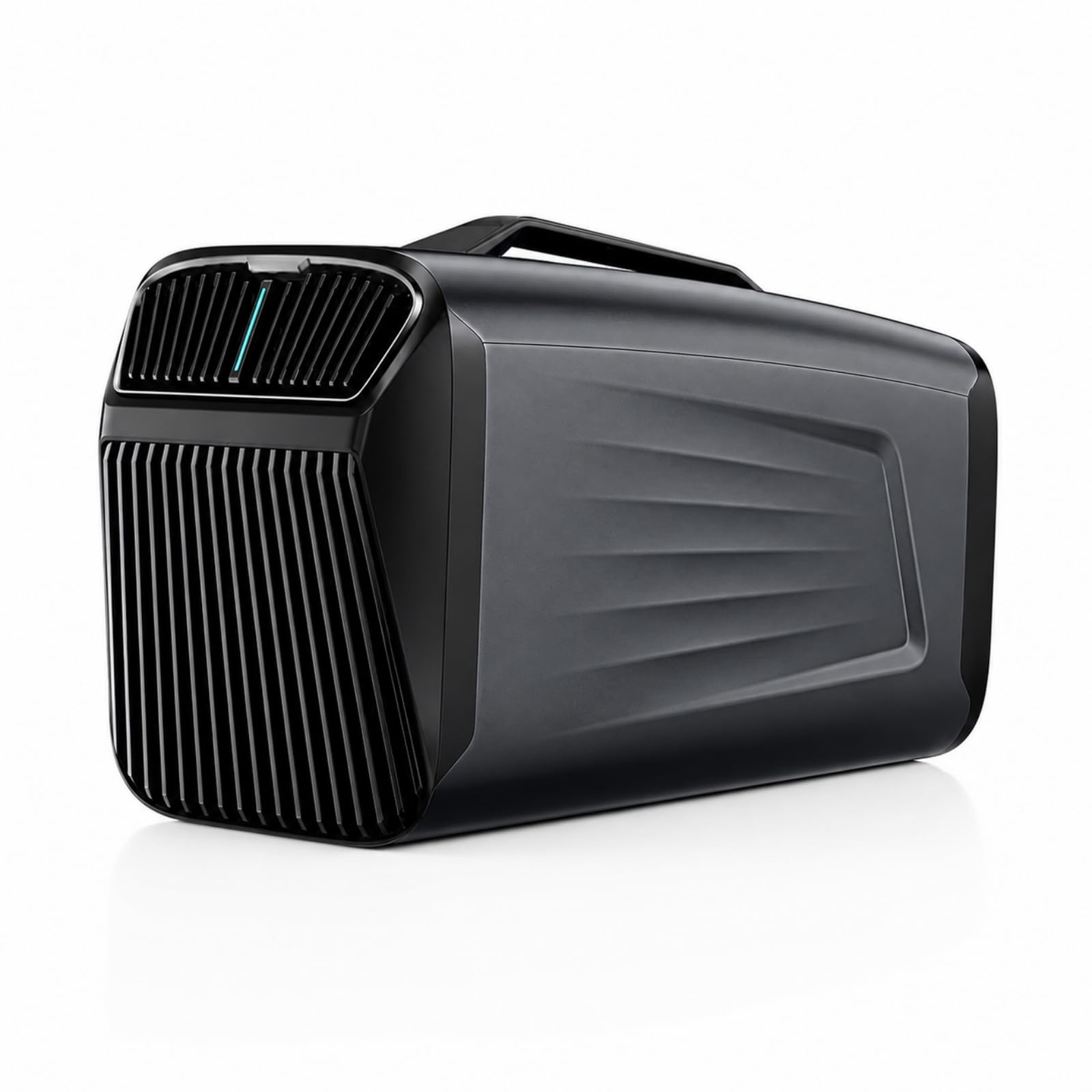 Ar-condicionado portátil com compressor, capacidade de refrigeração de 5200 BTU, estrutura em, e PC, alimentação 220V, alça para transporte e, Variedade, Cinza escuro