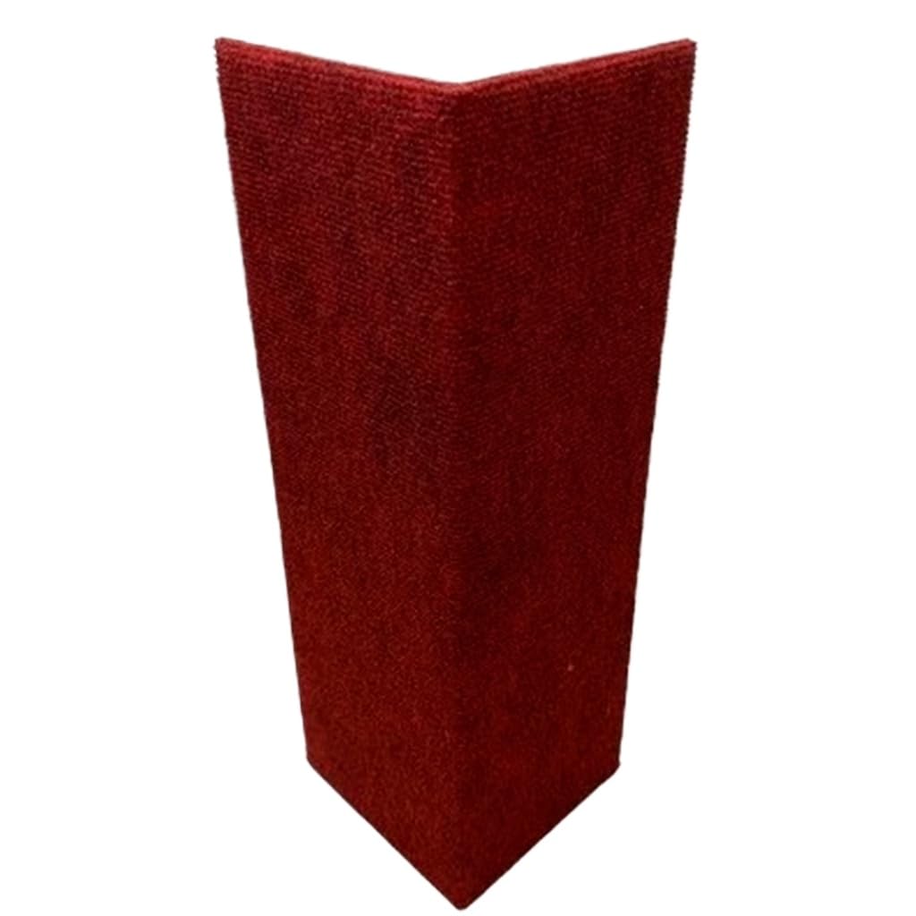 Arranhador de Canto para Gatos Protetor de Sofá e Cama Box em Carpete Antideslizante Proteção de Móveis Antiestresse(VERMELHO,1 Unidade)