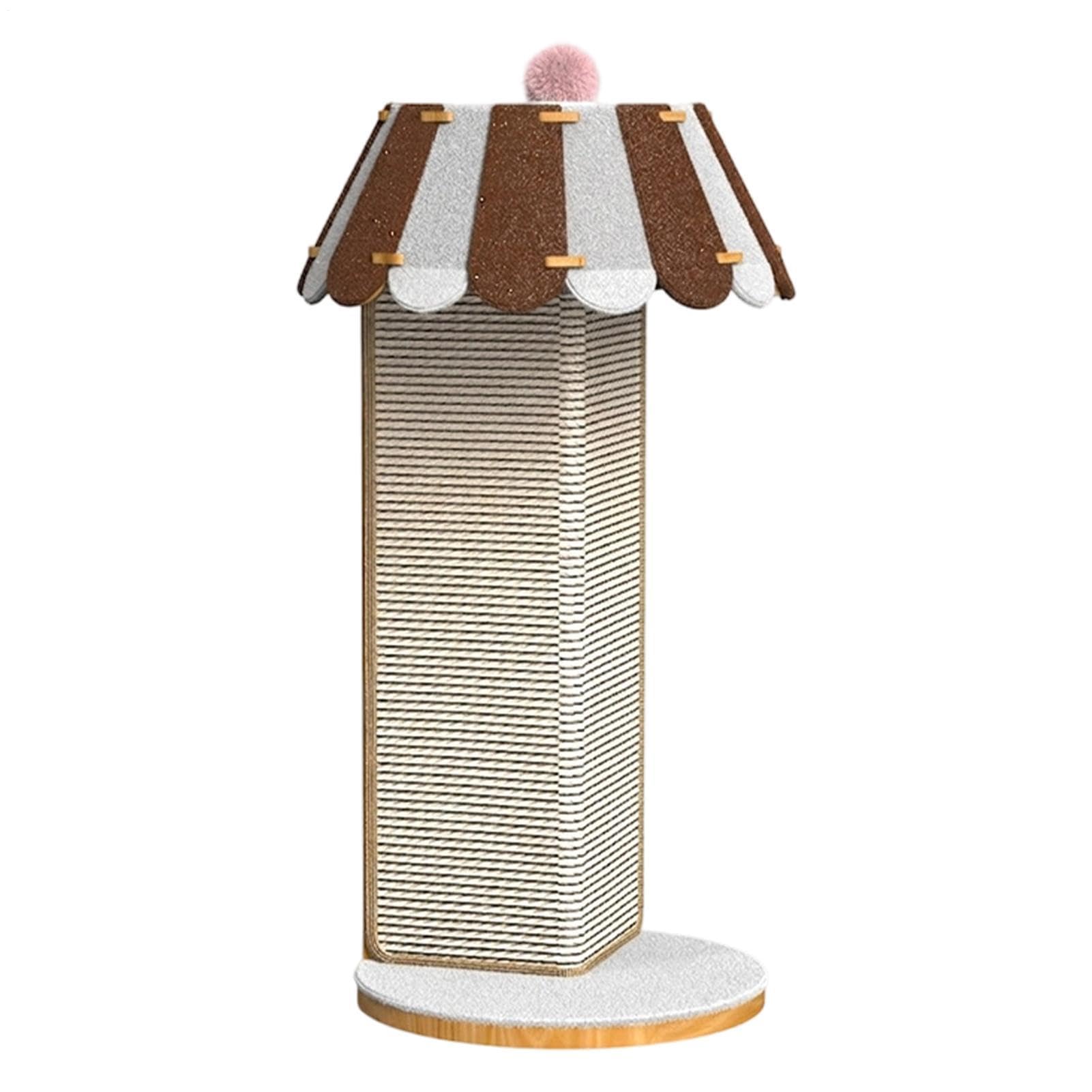 Poste Arranhador Para Gatos De Interior Grande Arranhador Vertical Em Sisal | Arranhador De Canto Felino Alongamento Corporal e Proteção de Móveis no Interior da Sal