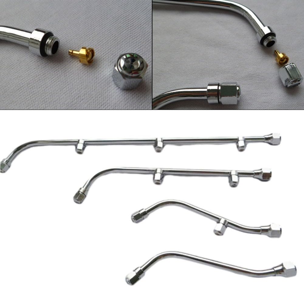 5 cabeças para bocal pulverizador elétrico de jardim agrícola de alta pressão M14, aspersor de aço inoxidável para irrigação, resfriamento, estufa, fazenda, 5 cabeças (45 cm)