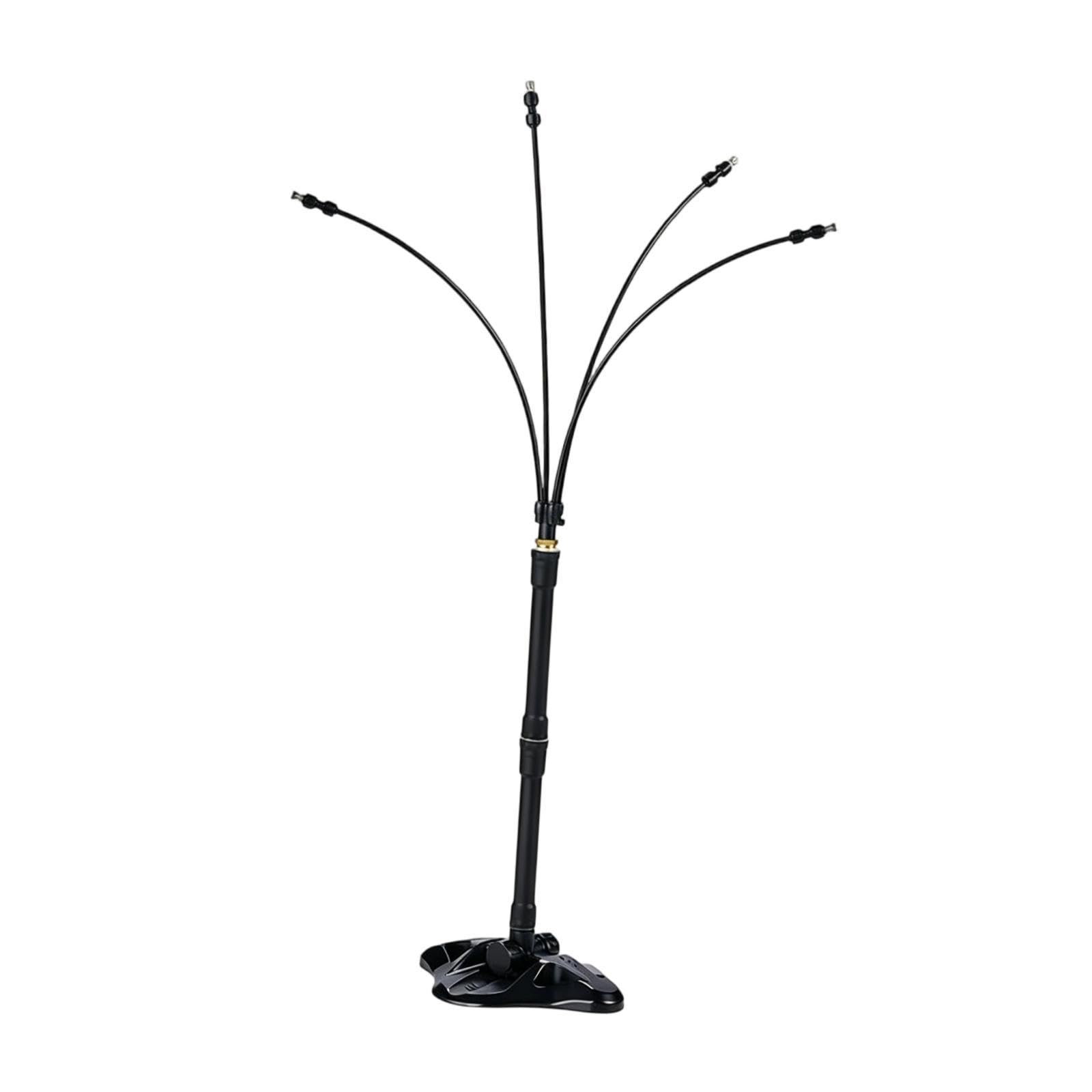 Acessórios para Aspersores de água de Chão, Ideais, Quintal, E Jardim. Aspersor Profissional Ajustável, Preto, 2 Hastes de Extensão, Tamanho real