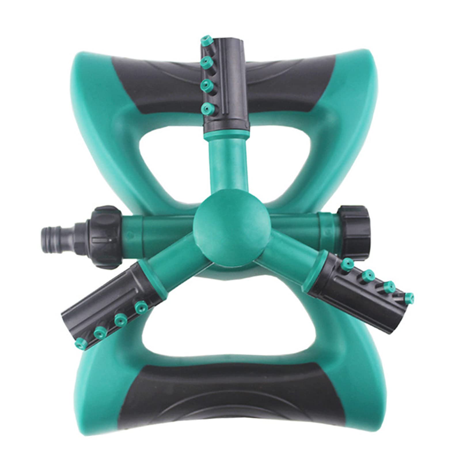 Aspersor De Jardim 360 Graus 3 Bracos 12 Bicos Ajustaveis Para Irrigar | Rotativo, 12 Bicos, 268g, 2-4kg, Plástico, Antigotejamento, 8-10m, Lazer