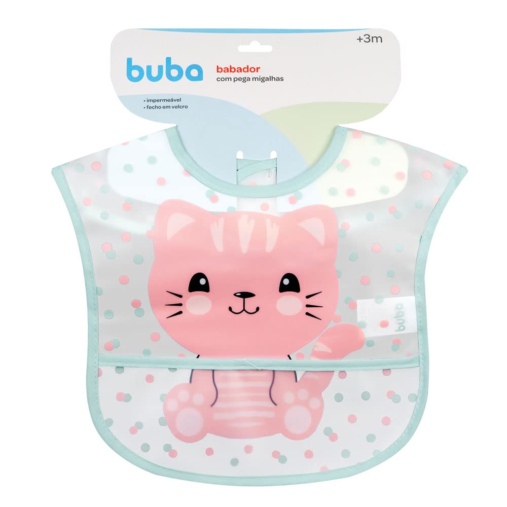 BUBA Babador Com Bolso Gatinho, Colorido
