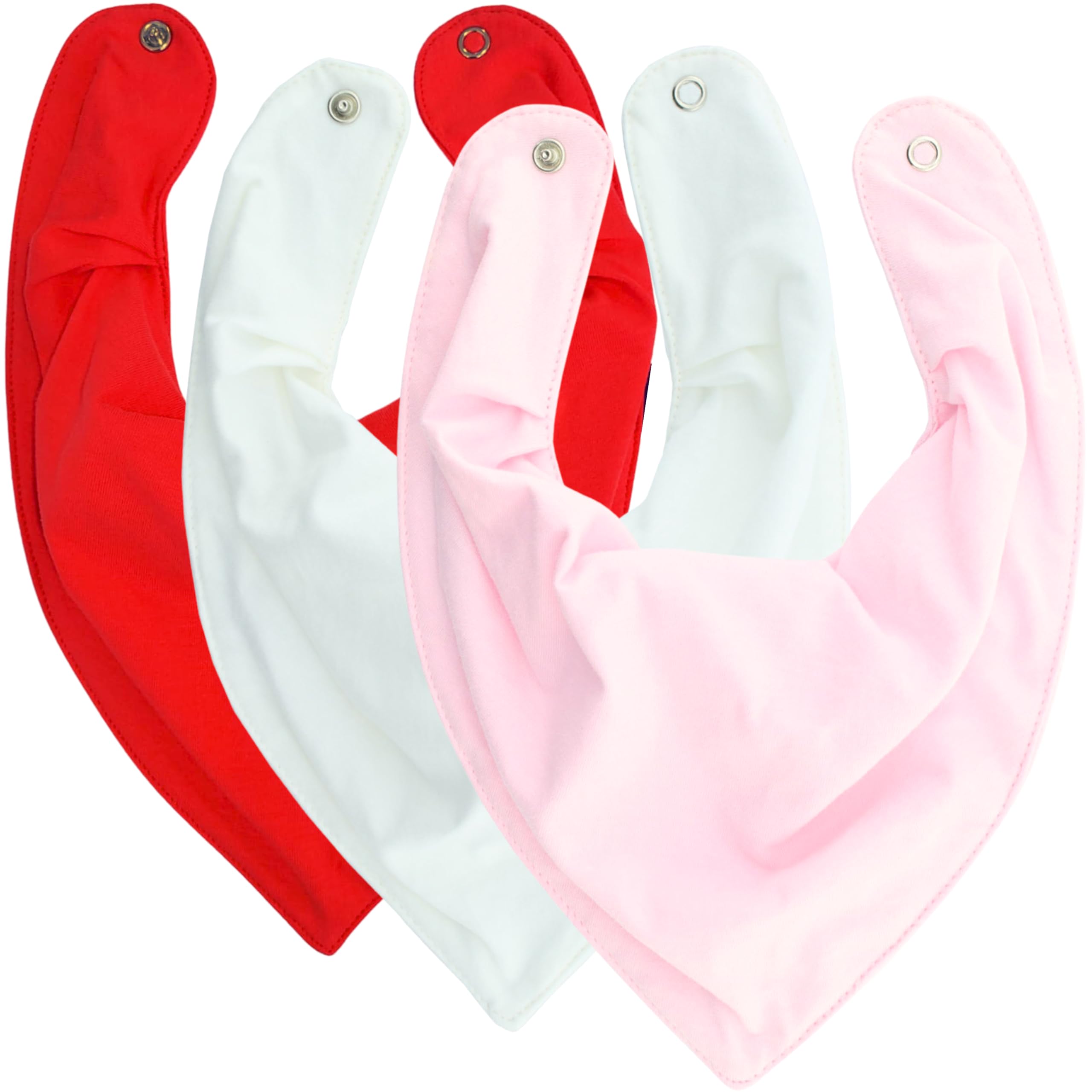 Babador Bandana Forro Impermeavel, Kit 3 unidades, Yandoo (Sweet Girl)